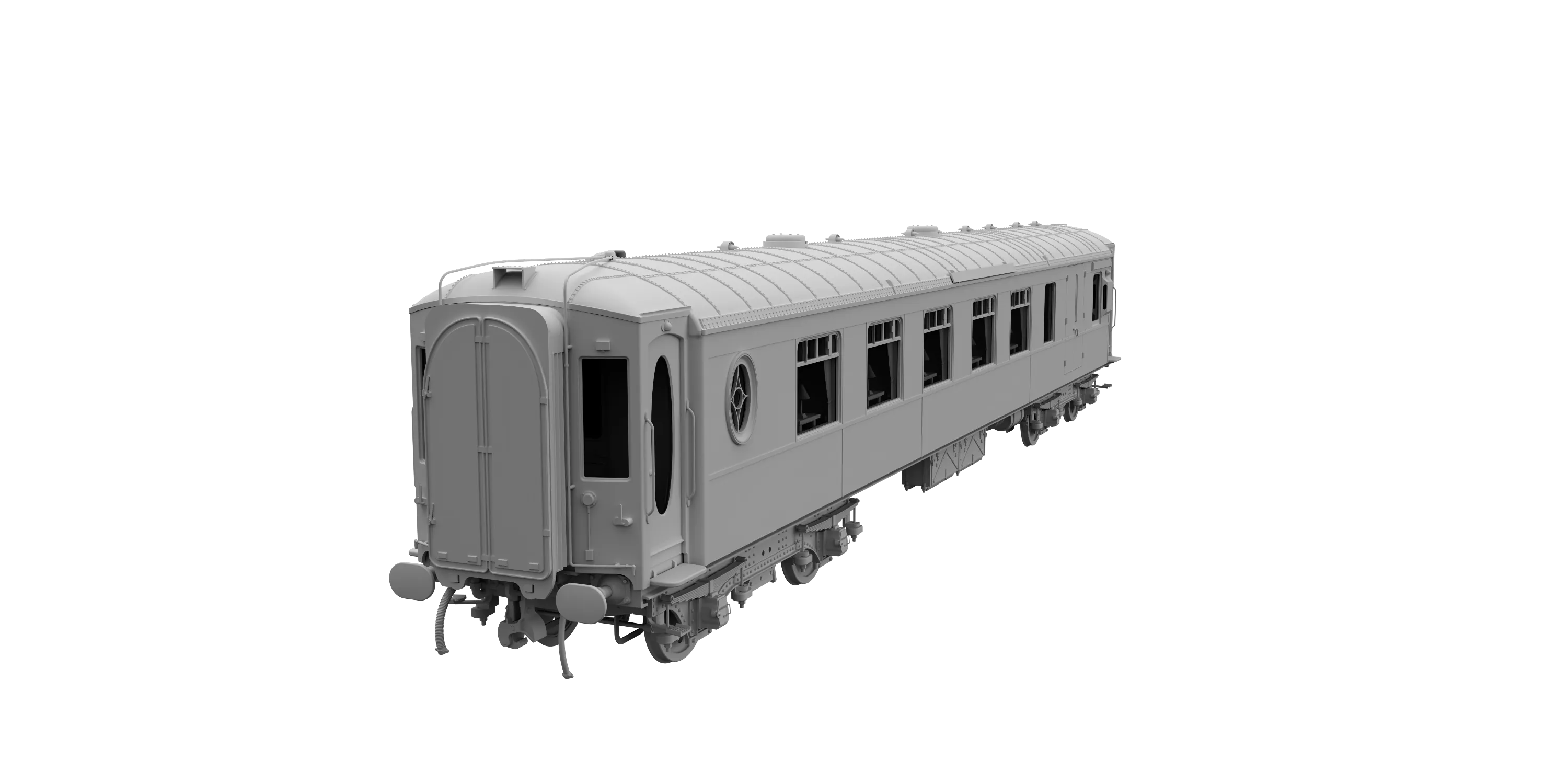 Darstaed D25-04U Finescale O Gauge All Steel Type K Pullman Parlour 3rd Coach 'Unnumbered' (Pre-order)