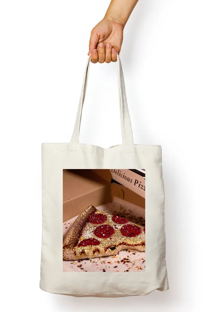 Dazzle Slice Diamond Encrusted Pizza Tote