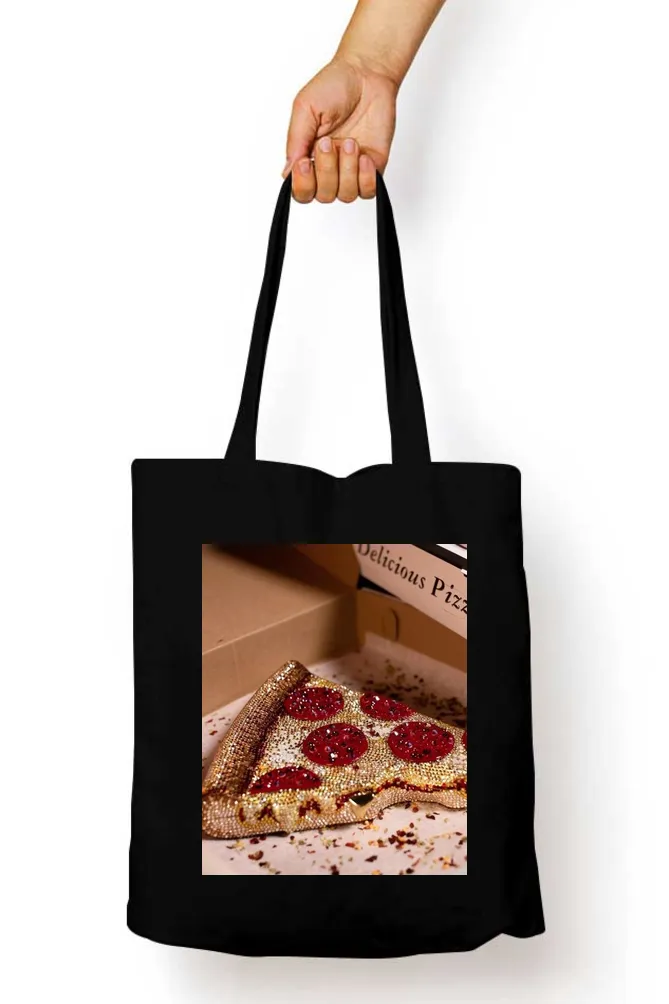 Dazzle Slice Diamond Encrusted Pizza Tote