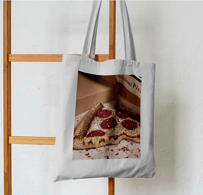 Dazzle Slice Diamond Encrusted Pizza Tote