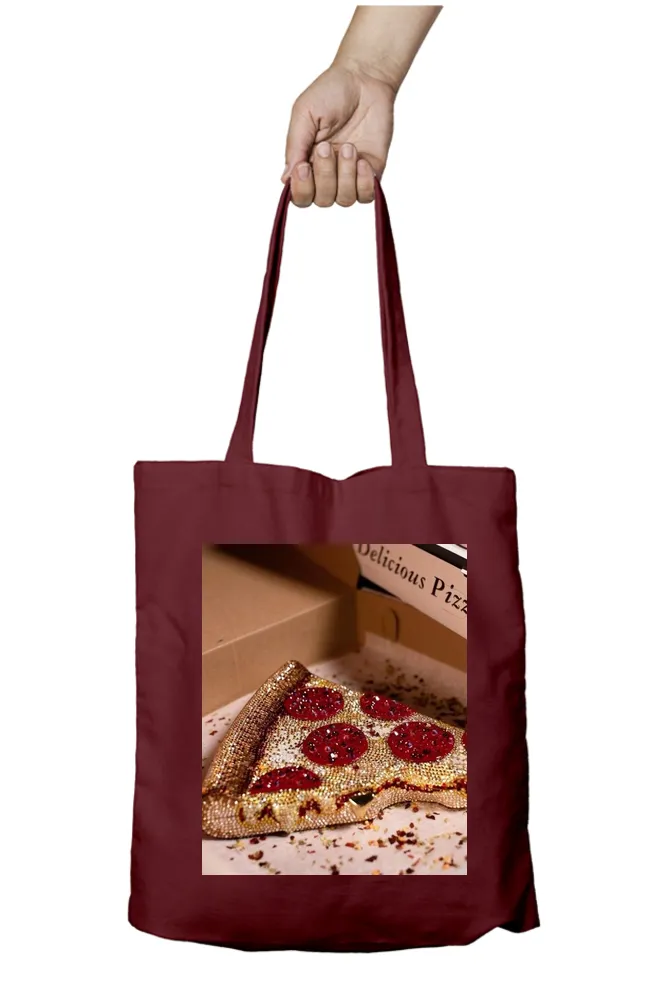 Dazzle Slice Diamond Encrusted Pizza Tote