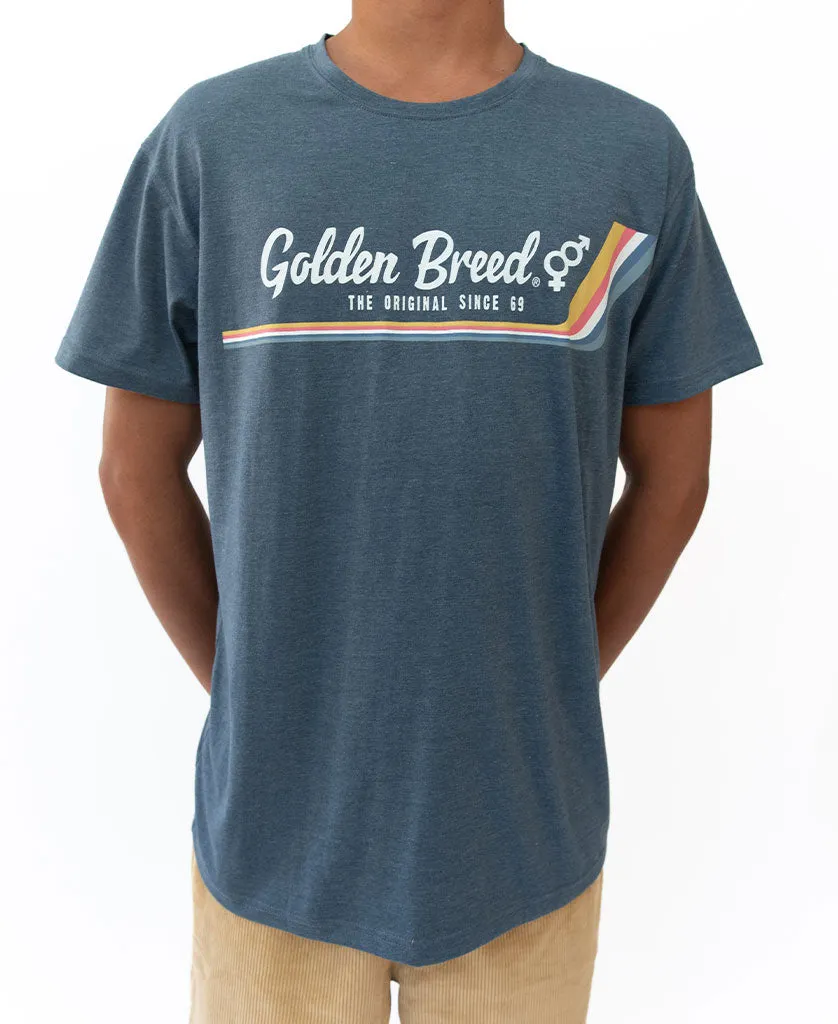 Deluxe Retro Surf Tee | Navy Marle