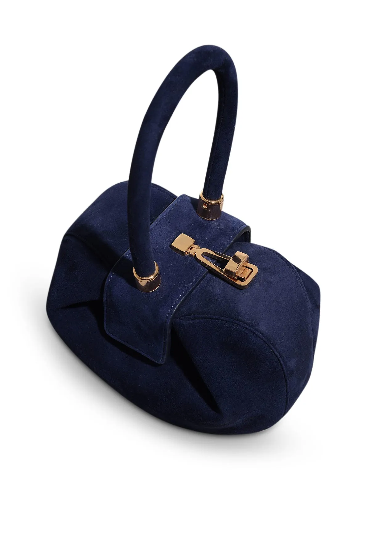 Demi Bag in Navy Suede