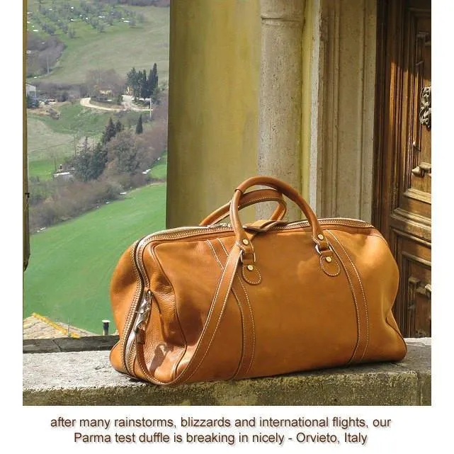 Floto Leather Parma Duffle Bag