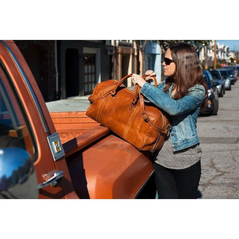 Floto Leather Parma Duffle Bag