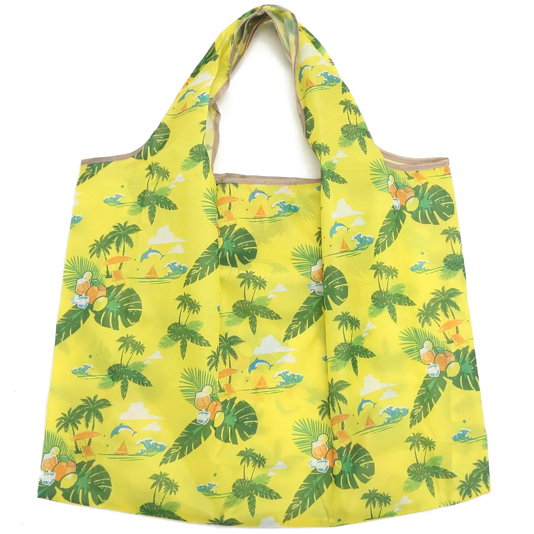 Foldable Bag Jackie Palm Tree Yellow