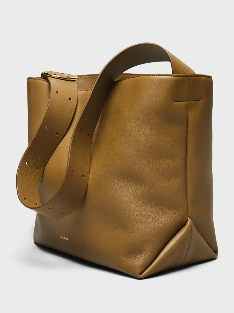 Folded Tote Bag in Honey Blonde