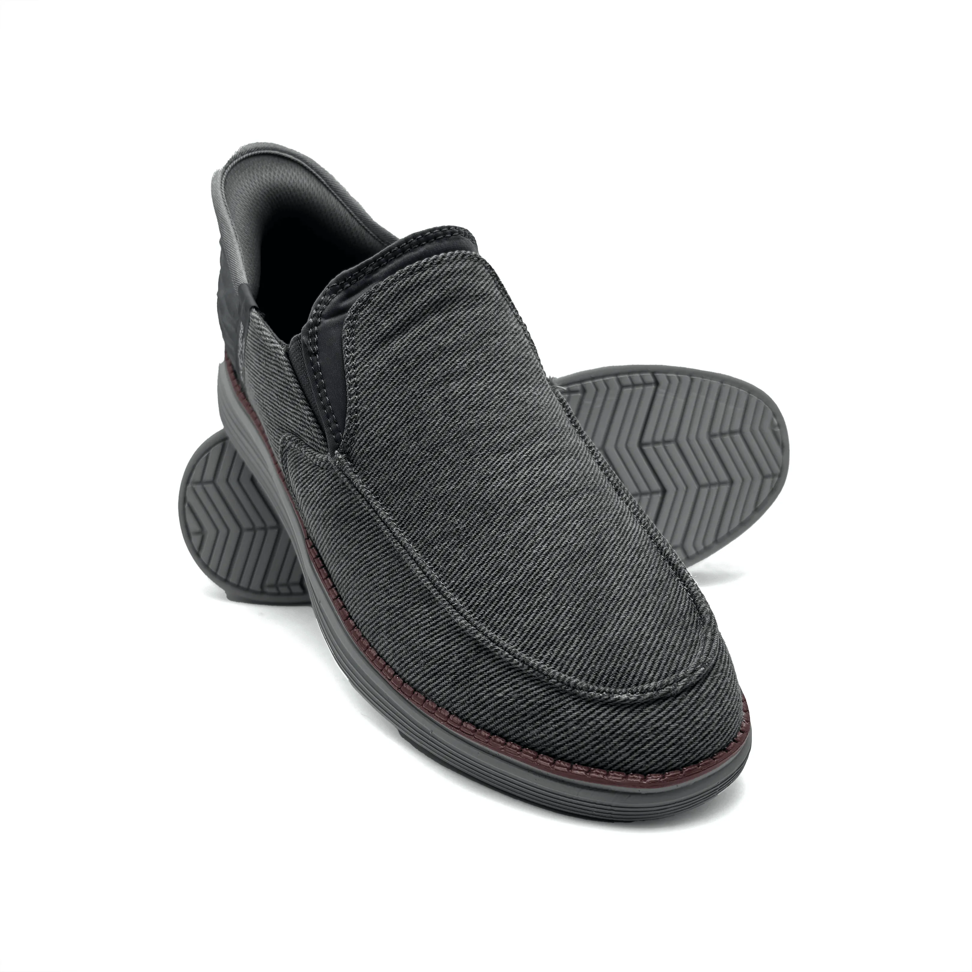 Grey Casual Slip On