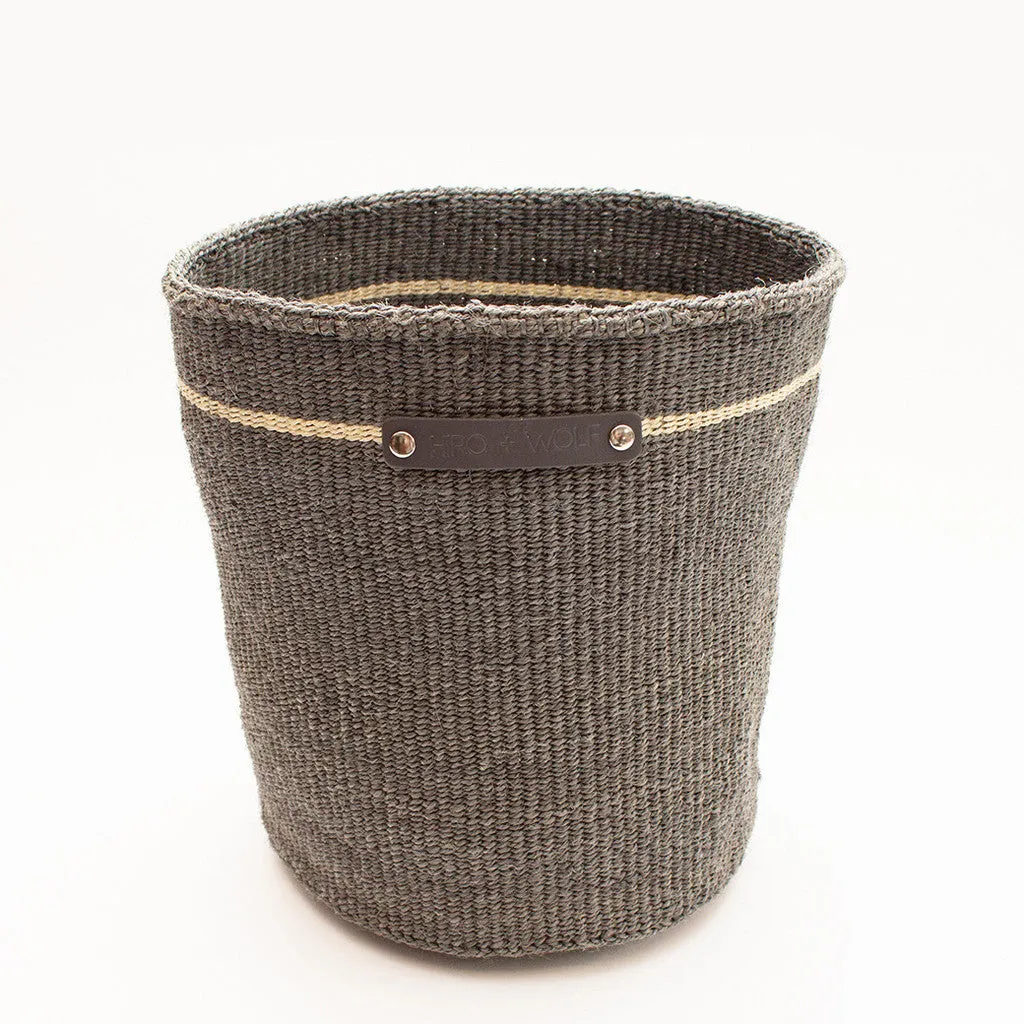 Hiro Wolf Sisal basket: Medium Dark