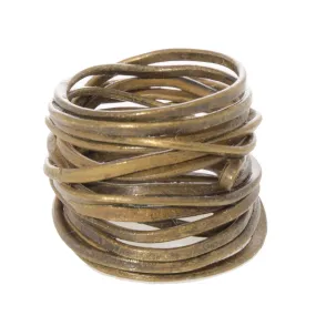 Jo Handbags Brass Wire Ring