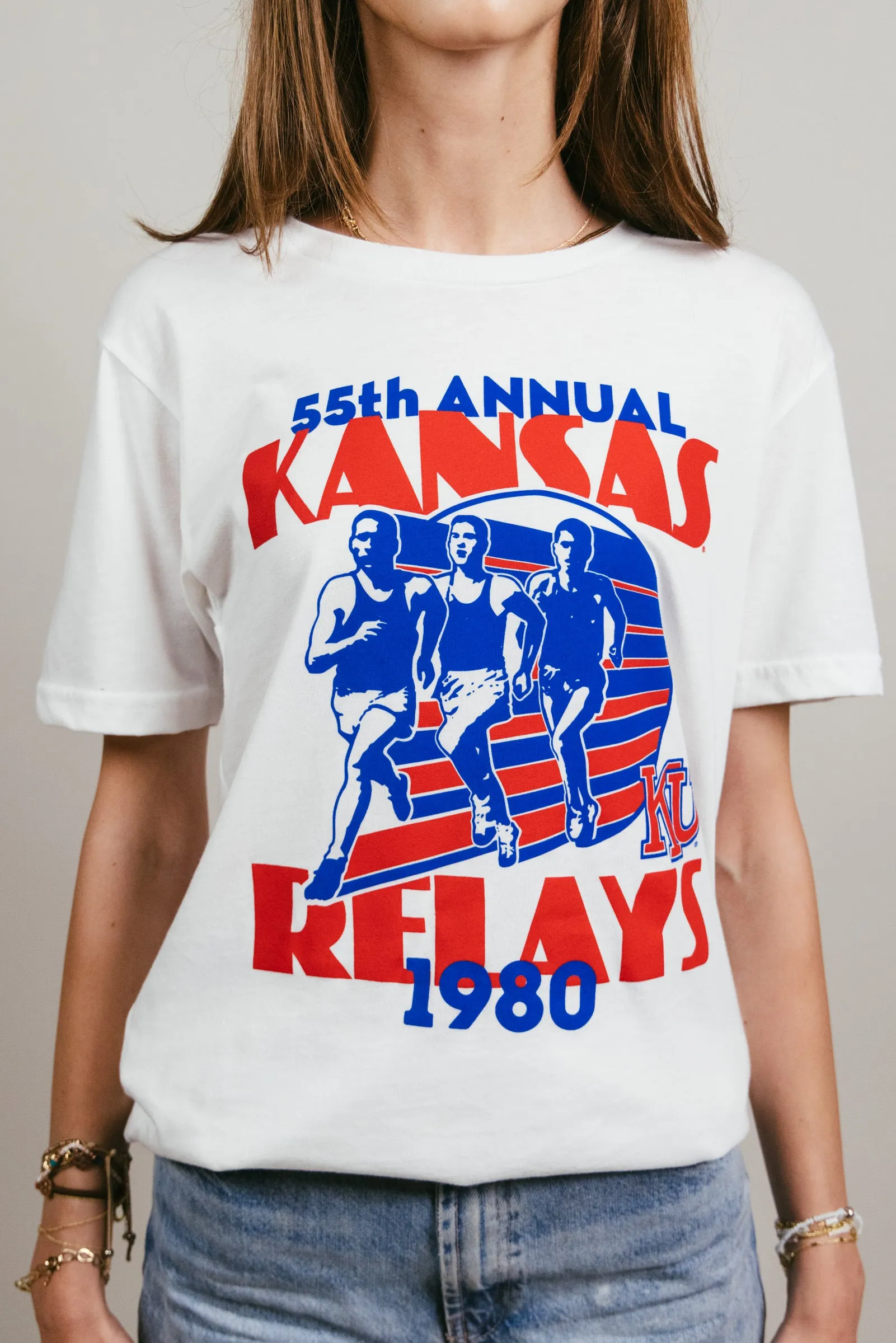 Kansas Relays 1980 Vintage White T-Shirt