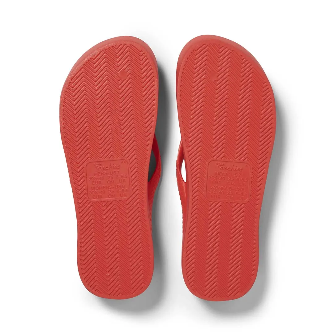 Kids - Arch Support Thongs - Coral