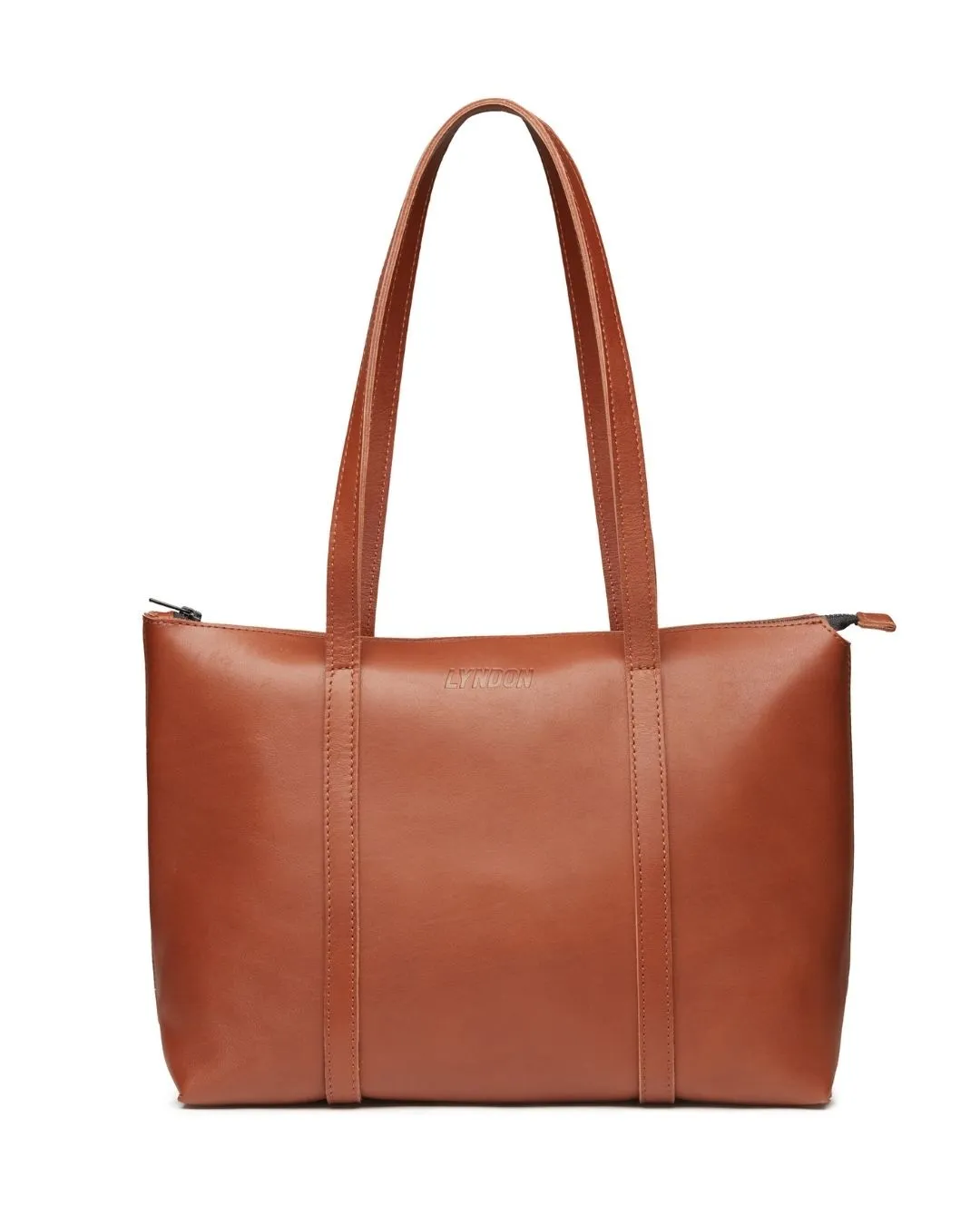 Leather Classic Tote Bag w/ Zipper