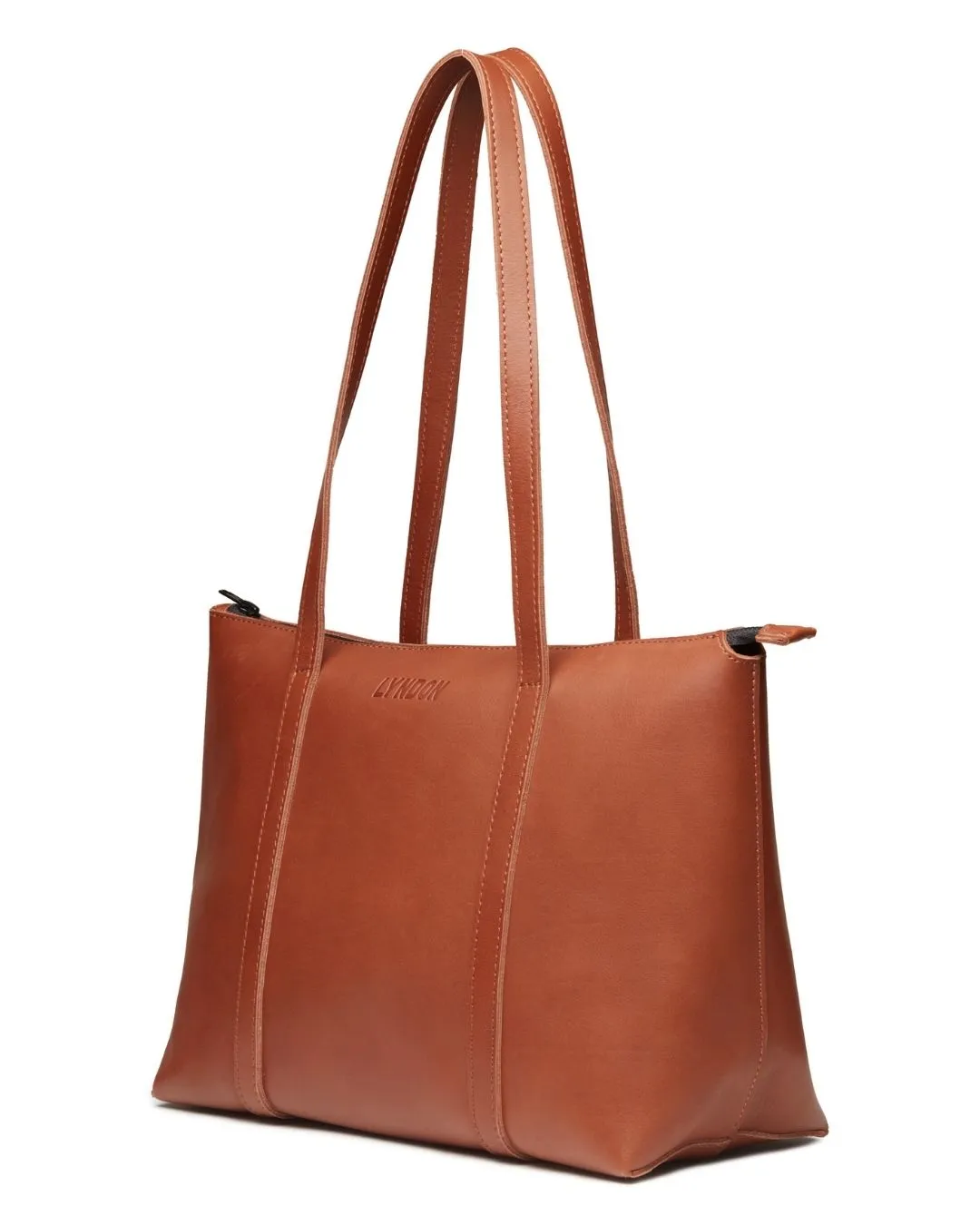 Leather Classic Tote Bag w/ Zipper