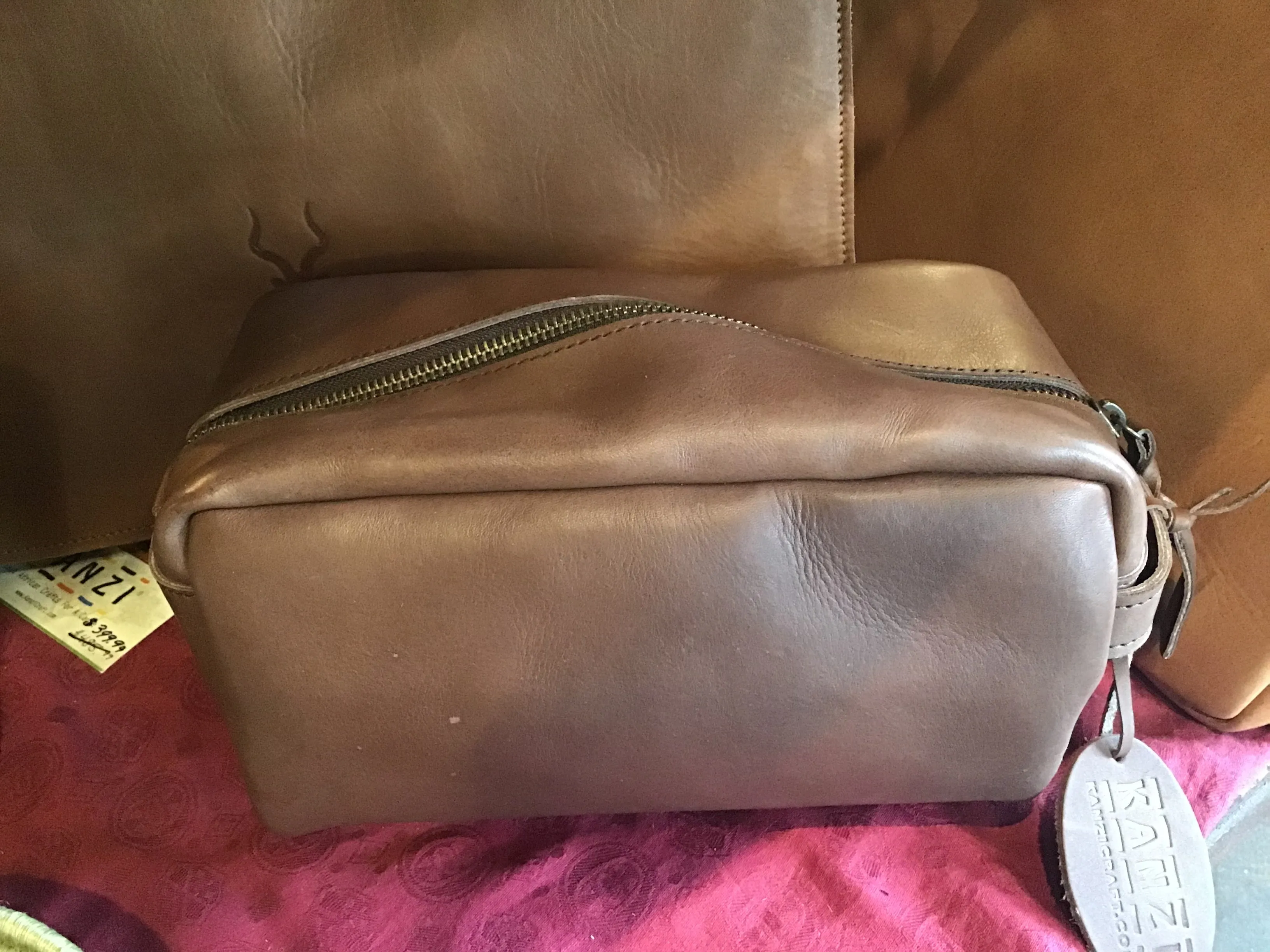 Leather Wash Bag