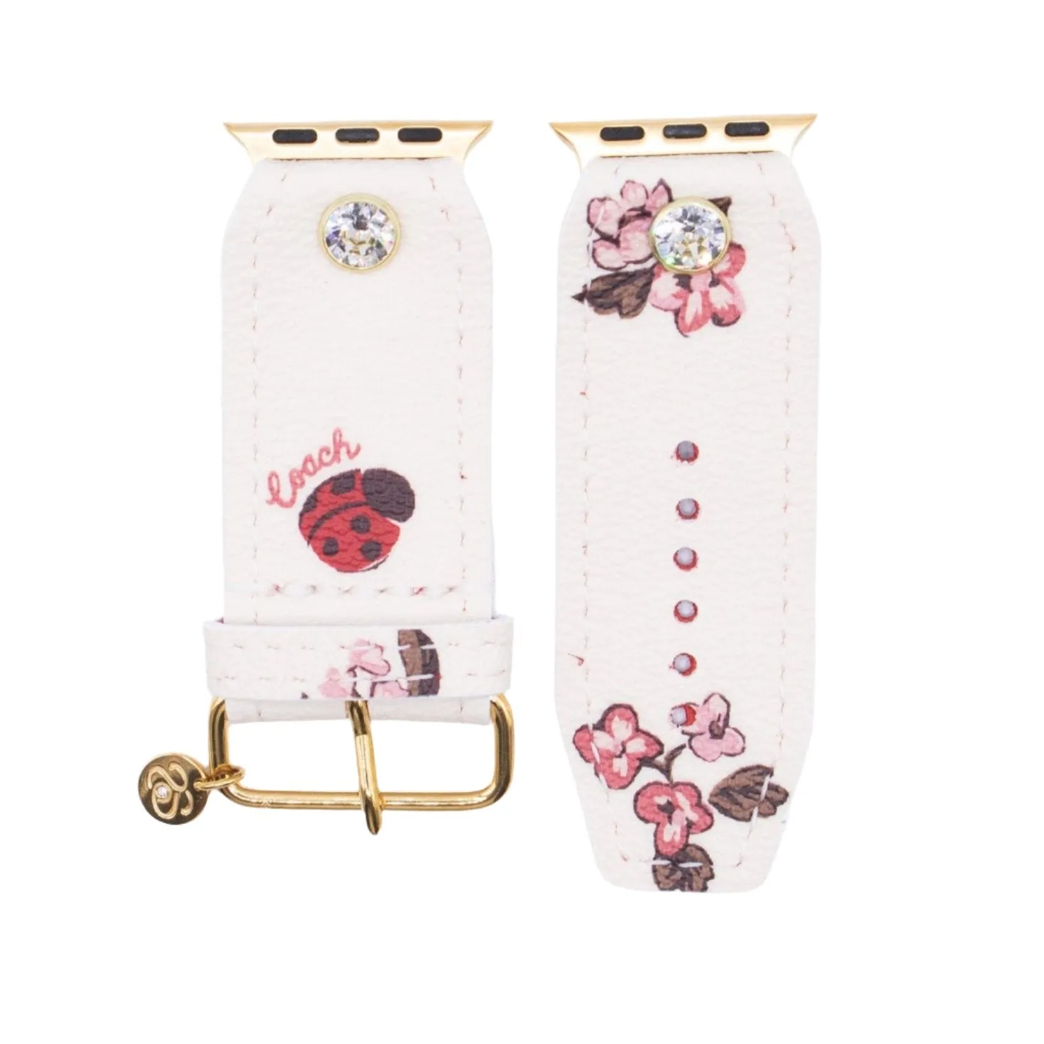 Limited Edition - Upcycled Coach Lady Bugs Sivella Watchband