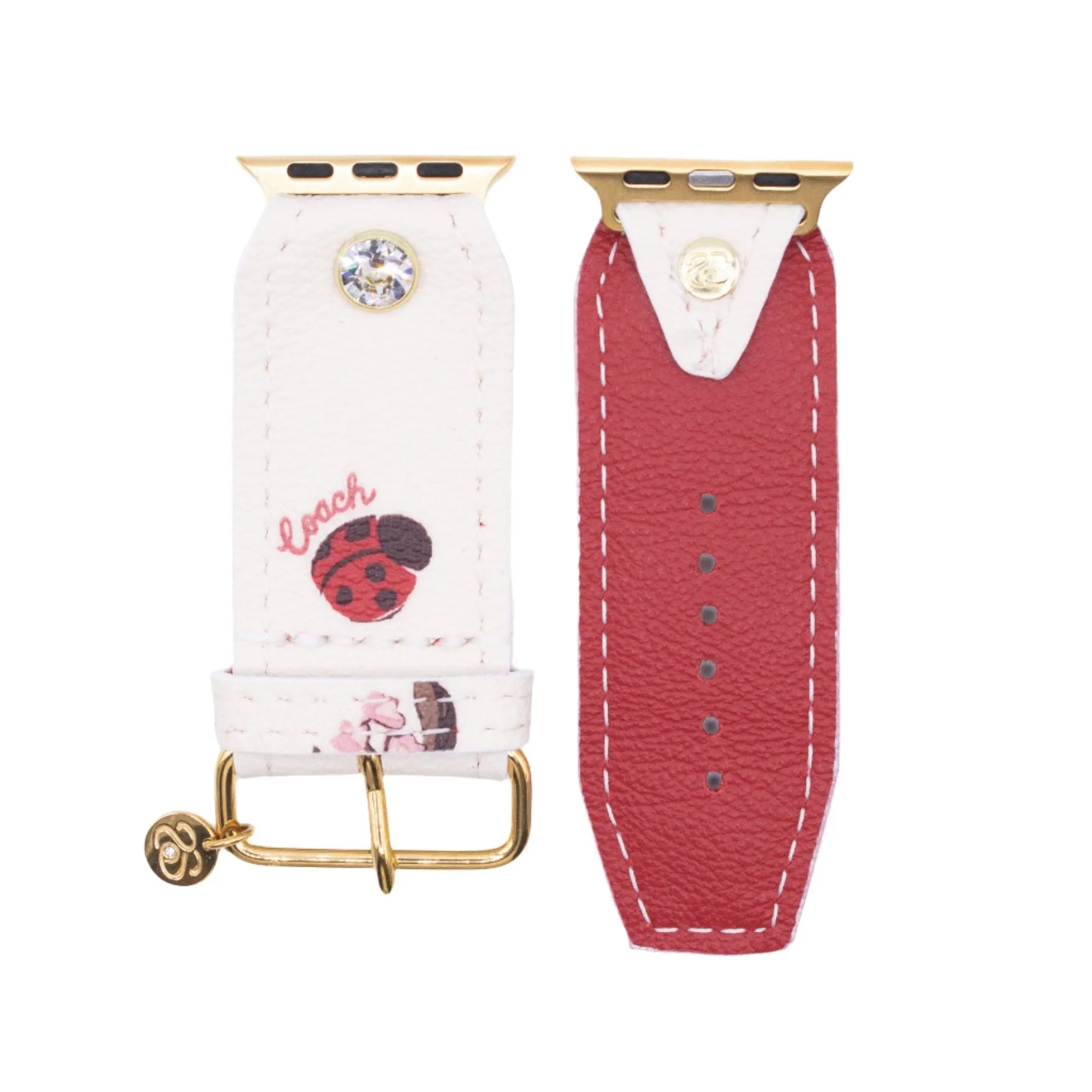 Limited Edition - Upcycled Coach Lady Bugs Sivella Watchband