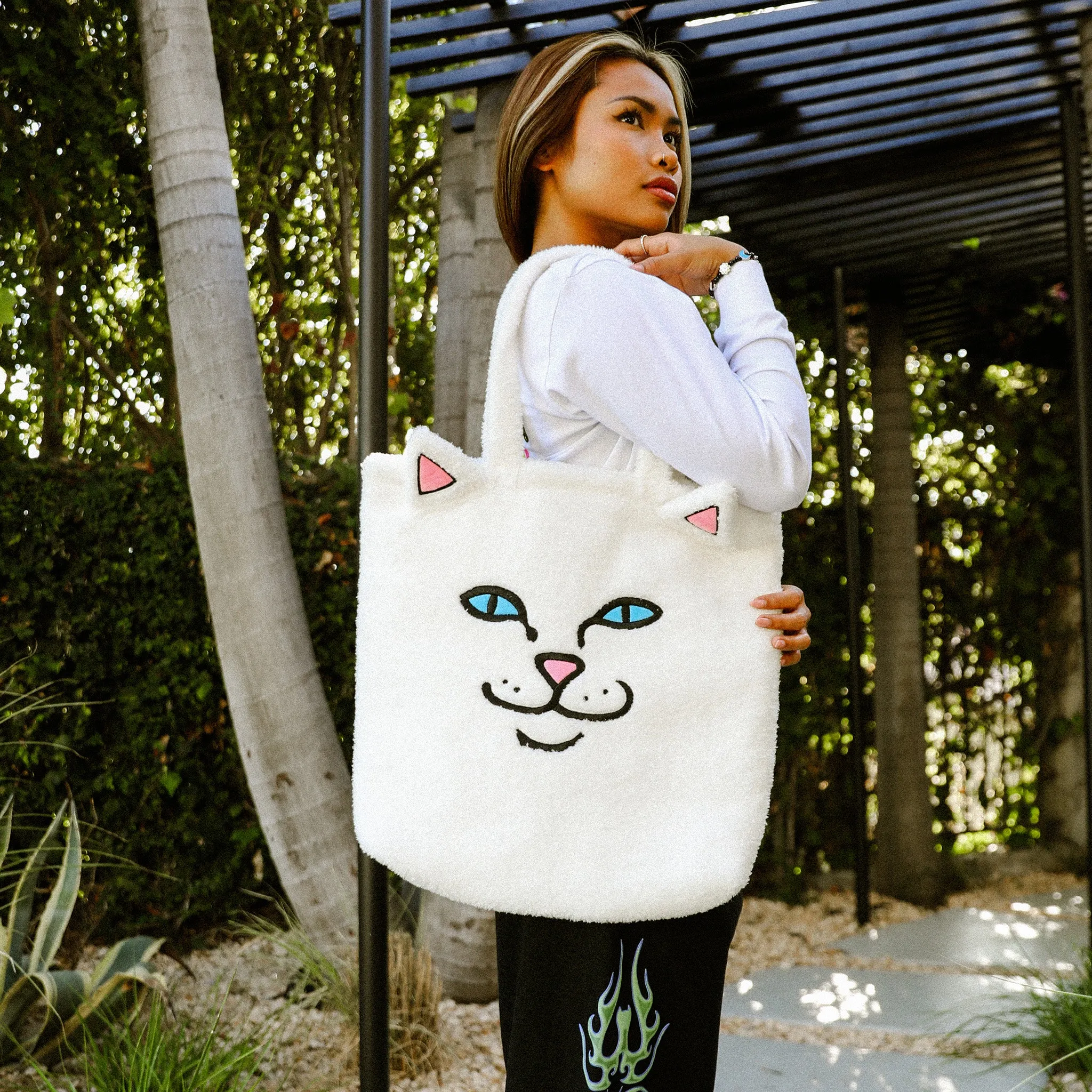 Lord Nermal Fluffy Tote  (White)