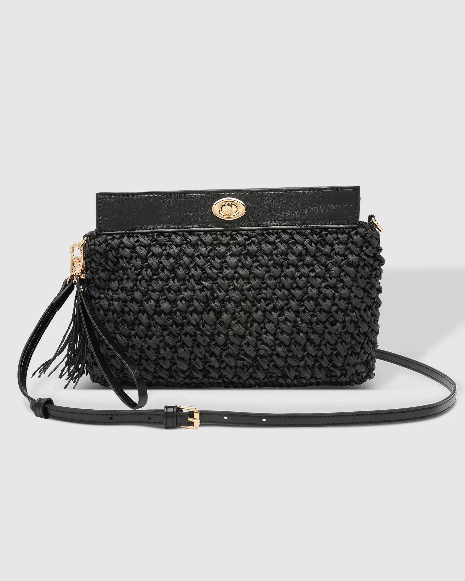 Louenhide Fern Raffia Crossbody Bag