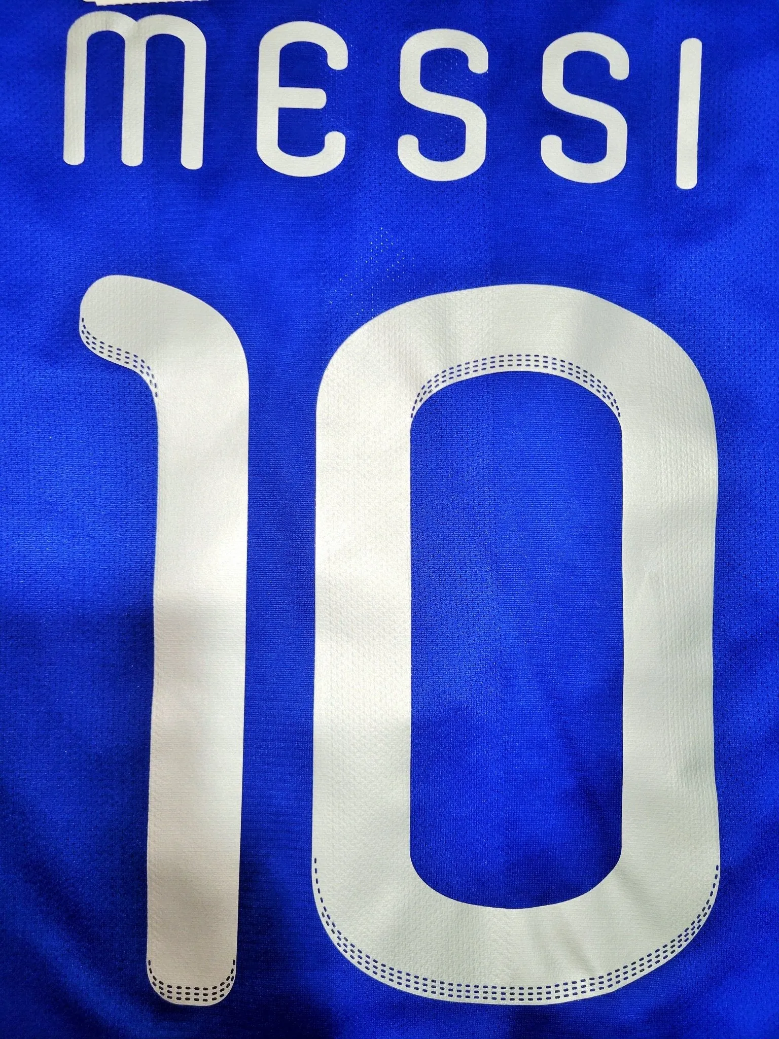 New with Tags XL Messi Argentina 2010 World Cup Away Soccer Jersey Shirt (SKU# P47053 AZB001)