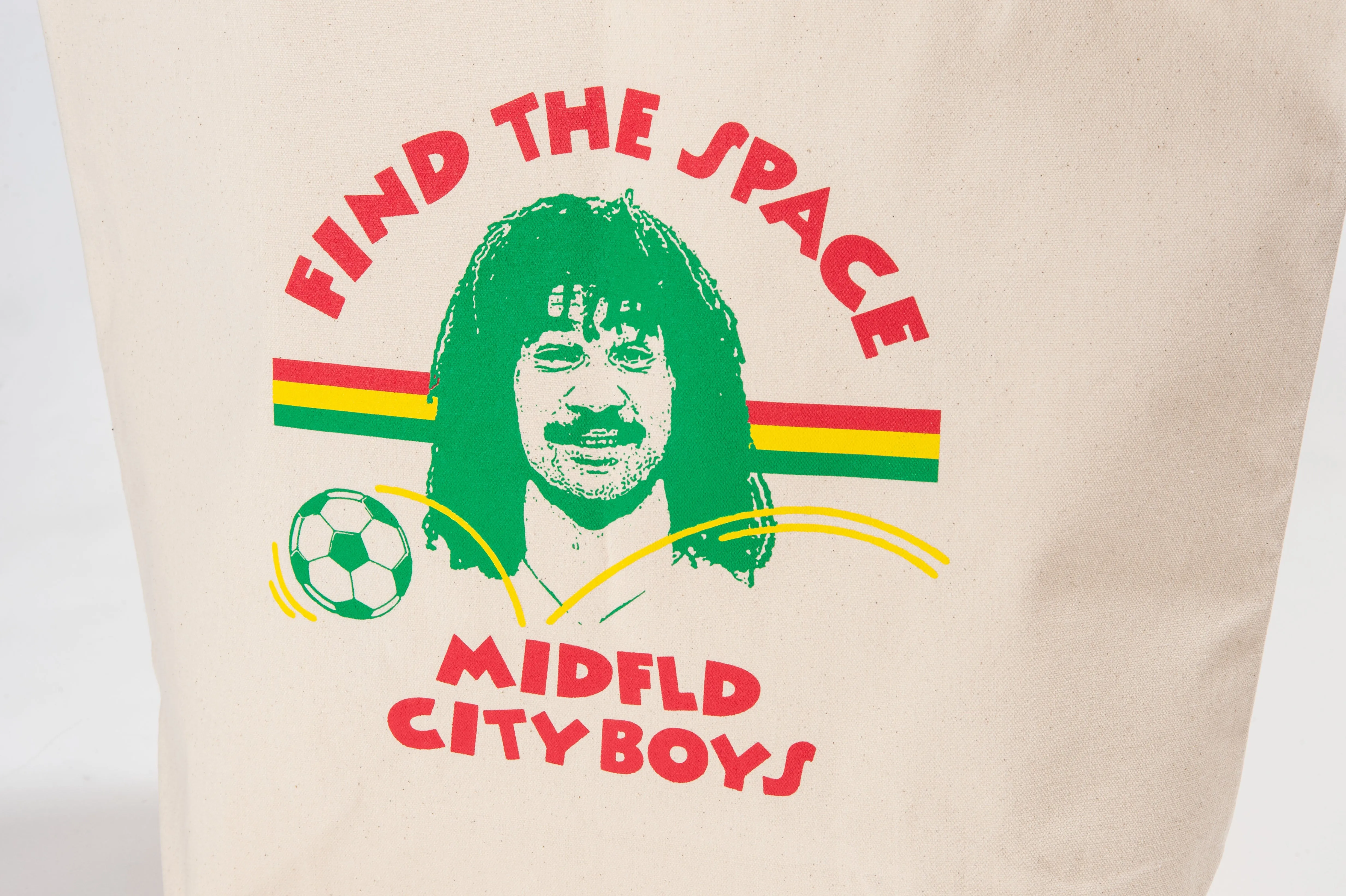 MIDFLD x CITY BOYS FC "Find The Space" Canvas Tote Bag