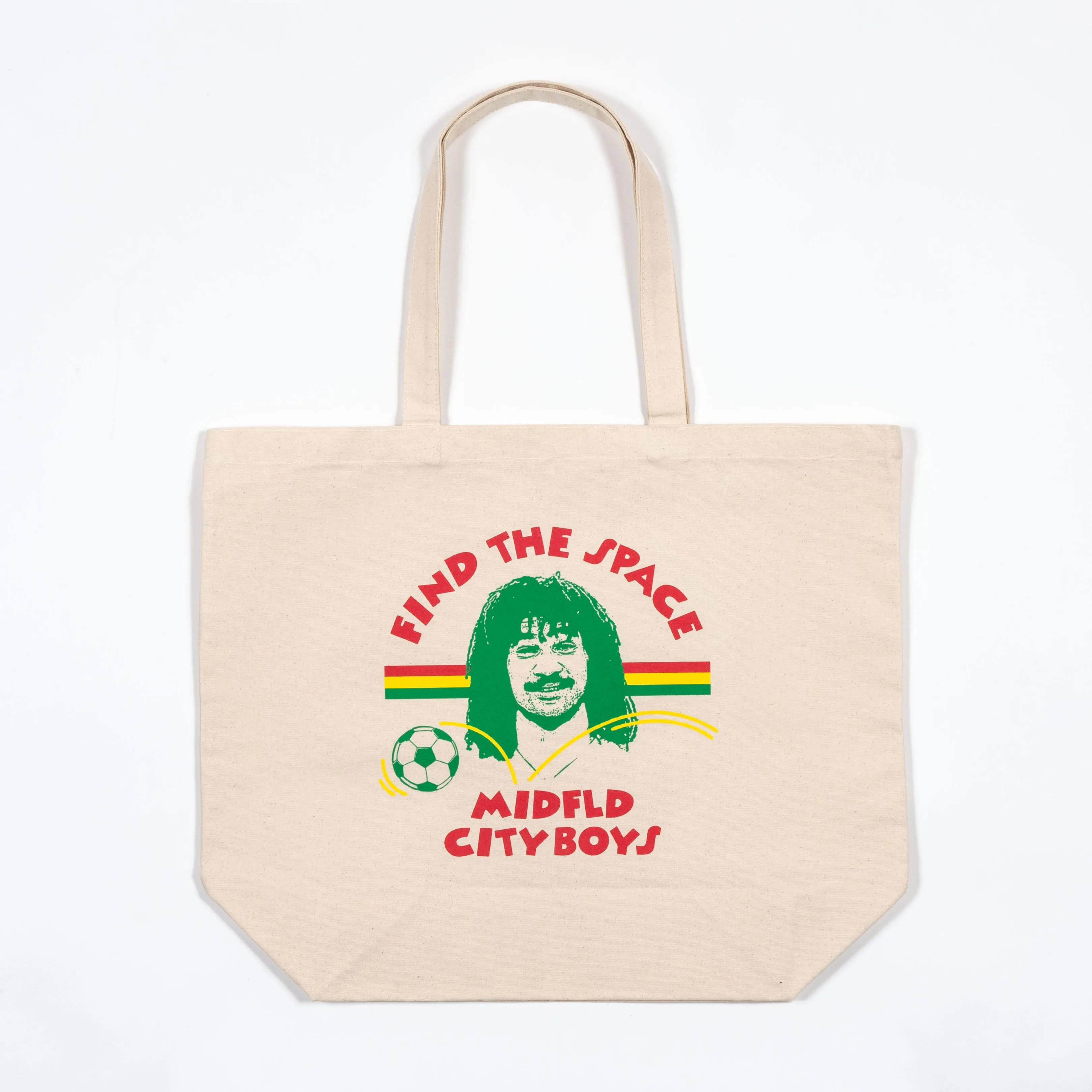 MIDFLD x CITY BOYS FC "Find The Space" Canvas Tote Bag