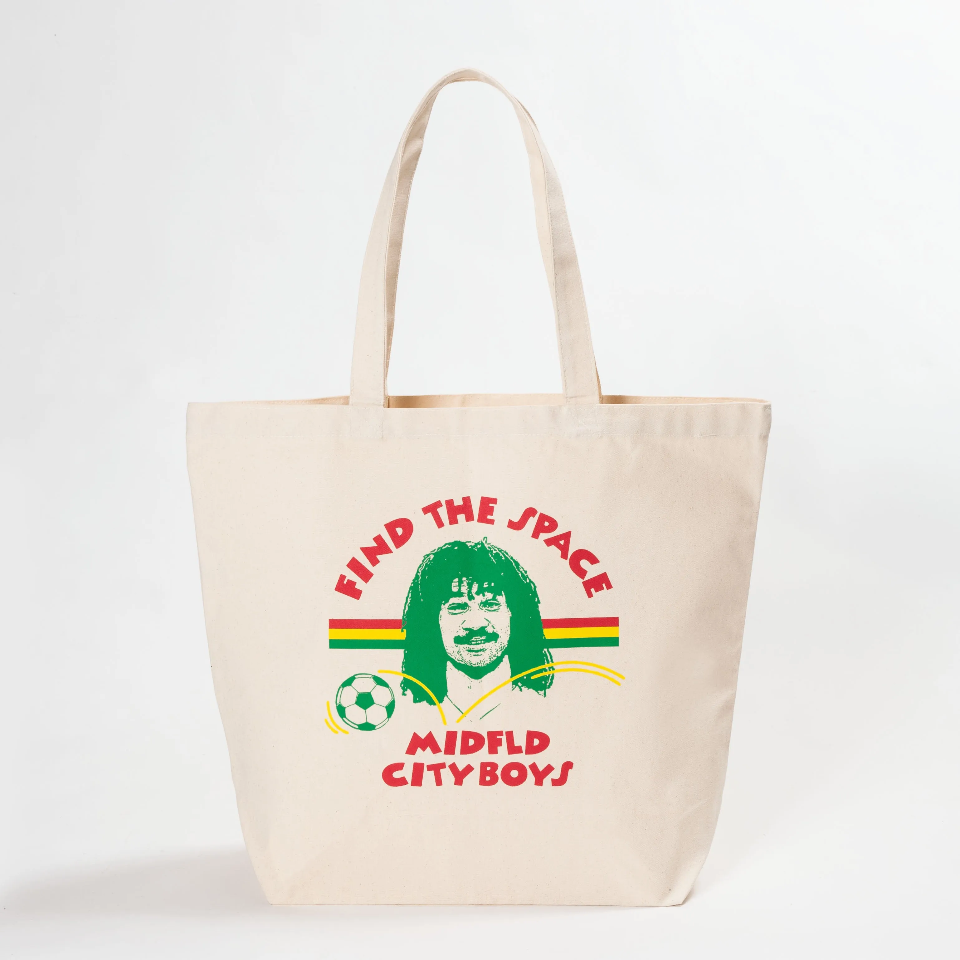 MIDFLD x CITY BOYS FC "Find The Space" Canvas Tote Bag