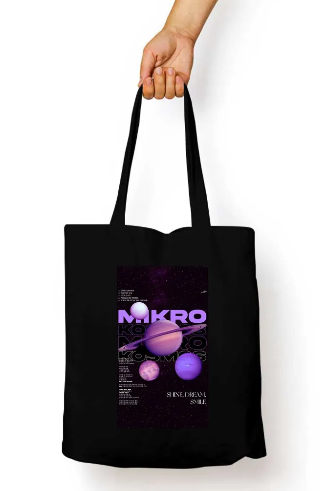 Mikro Saturn Abstract Tote Bag