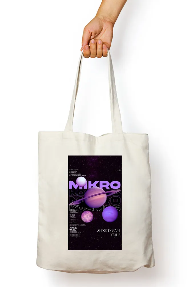 Mikro Saturn Abstract Tote Bag