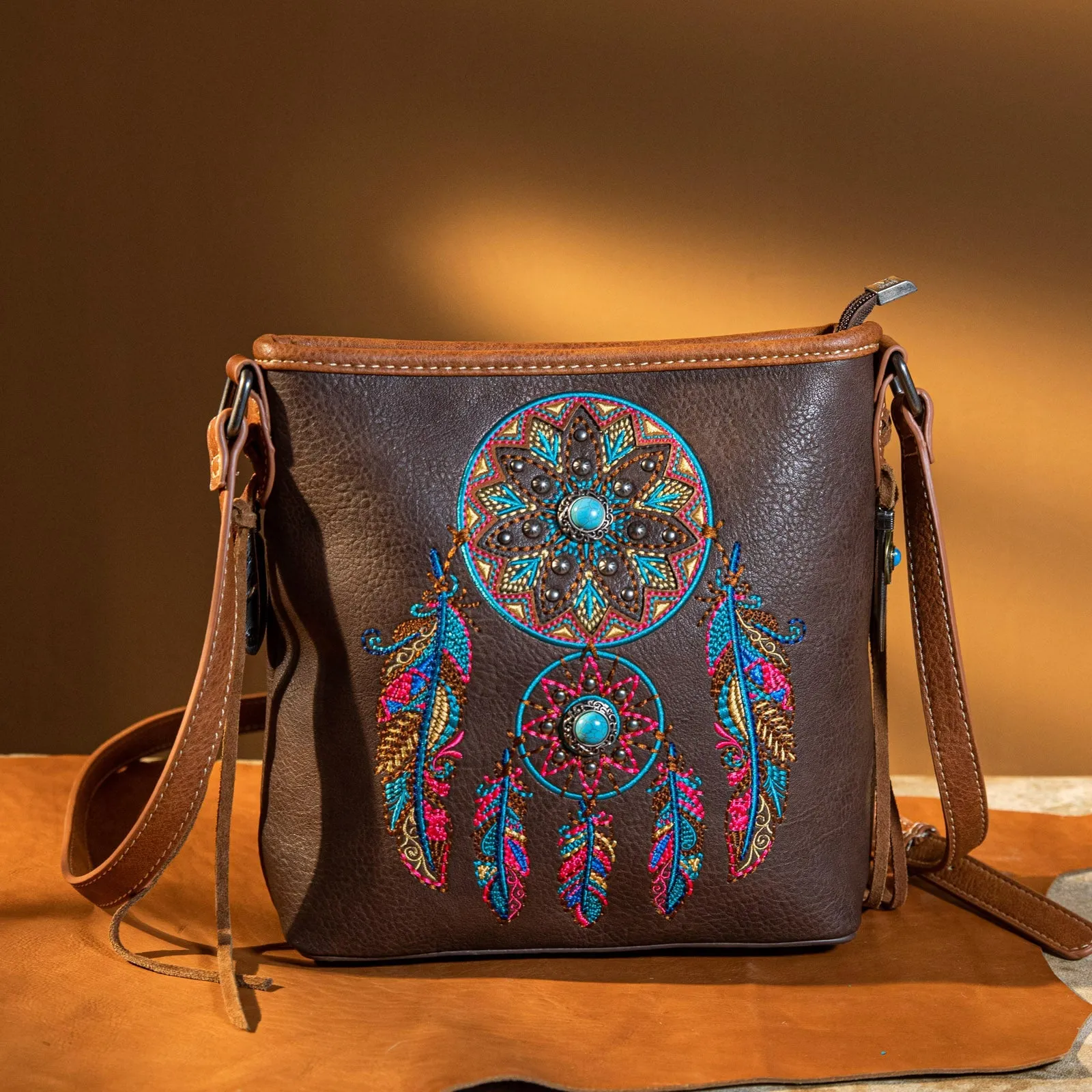 Montana West Dream Catcher Concealed Carry Crossbody Bag