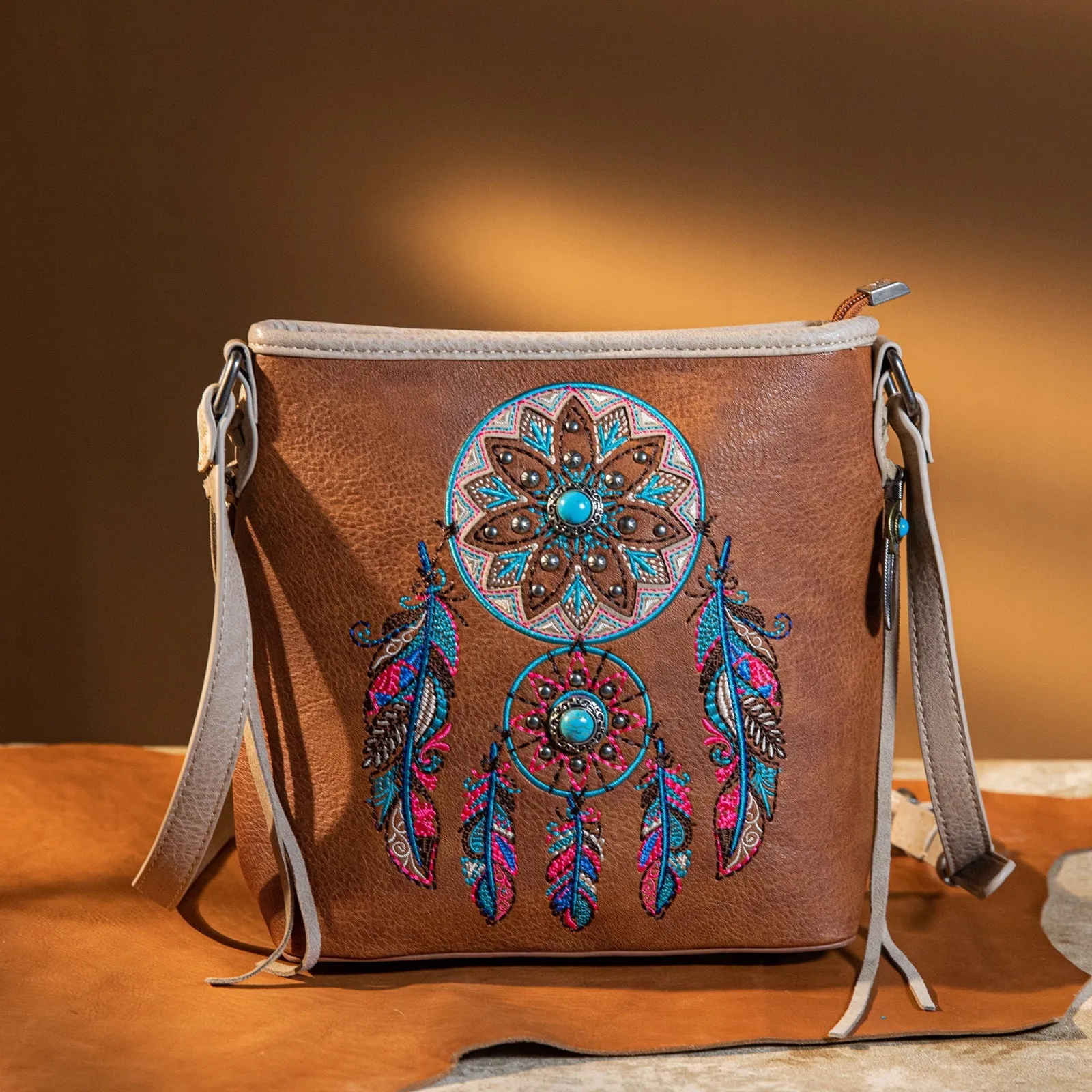 Montana West Dream Catcher Concealed Carry Crossbody Bag