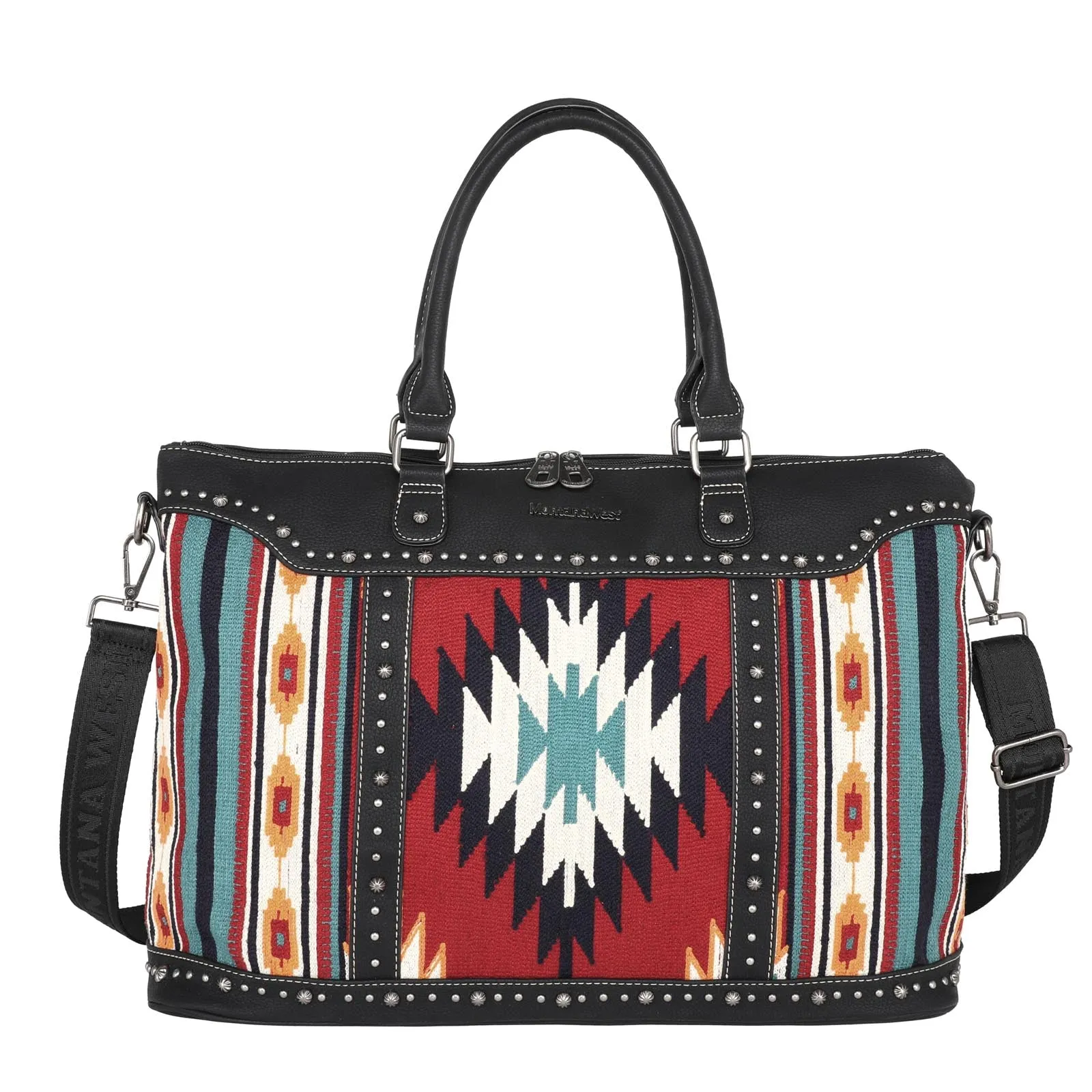 MW1114-5110 Montana West Aztec Tapestry Collection Weekender Bag