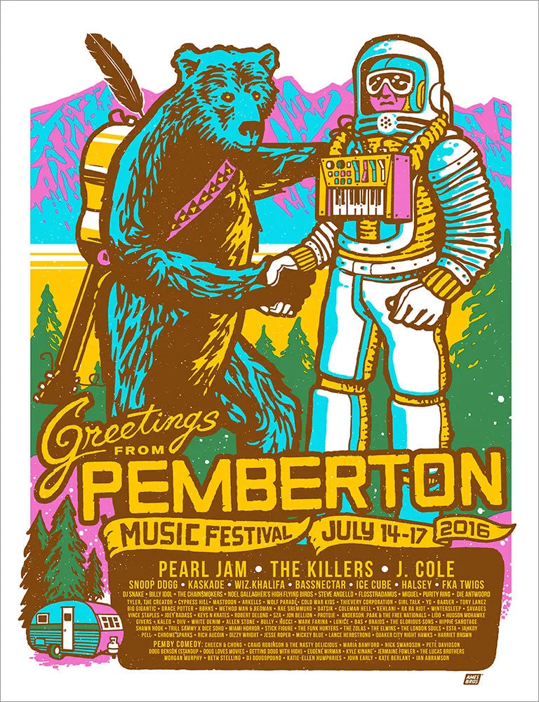 Pemberton Music Festival 2016 Pemberton, BC Poster - Regular