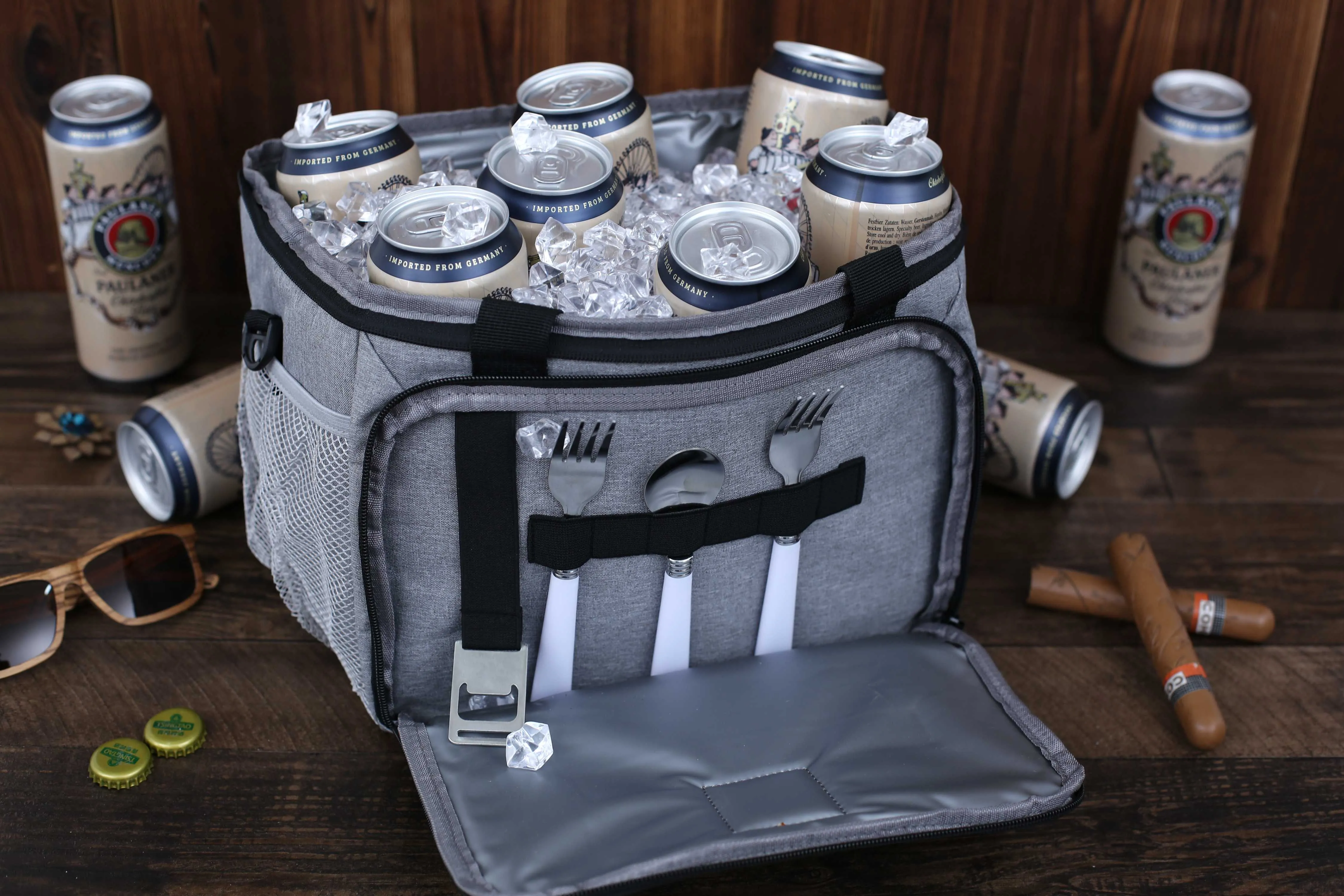 Personalized Groomsmen Gift Cooler Bag with Strap Groomsmen Cooler Beer Bag Custom Gift for Men Monogrammed Cooler Bag Valentine's Day Gift