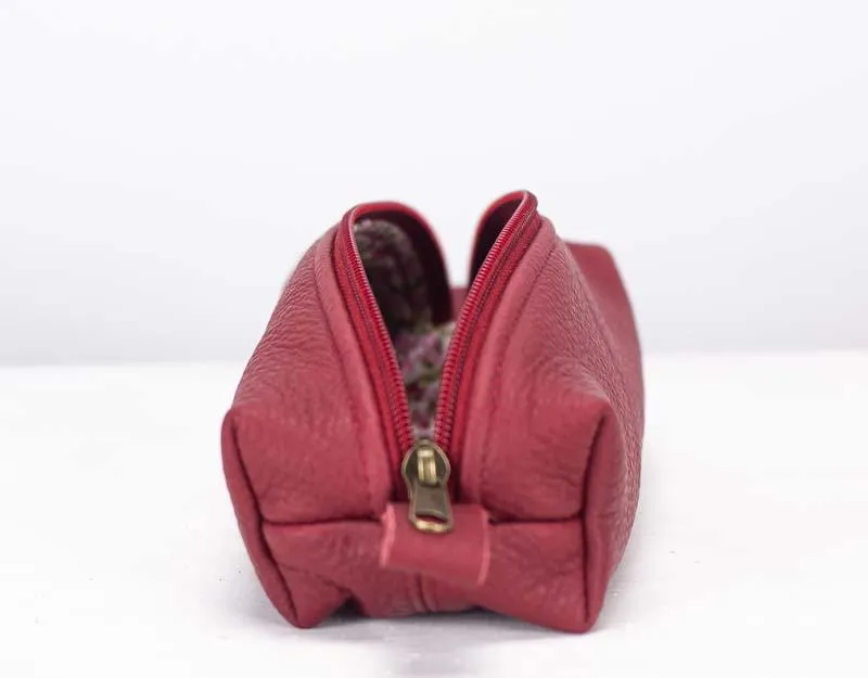 REC case - Deep red leather