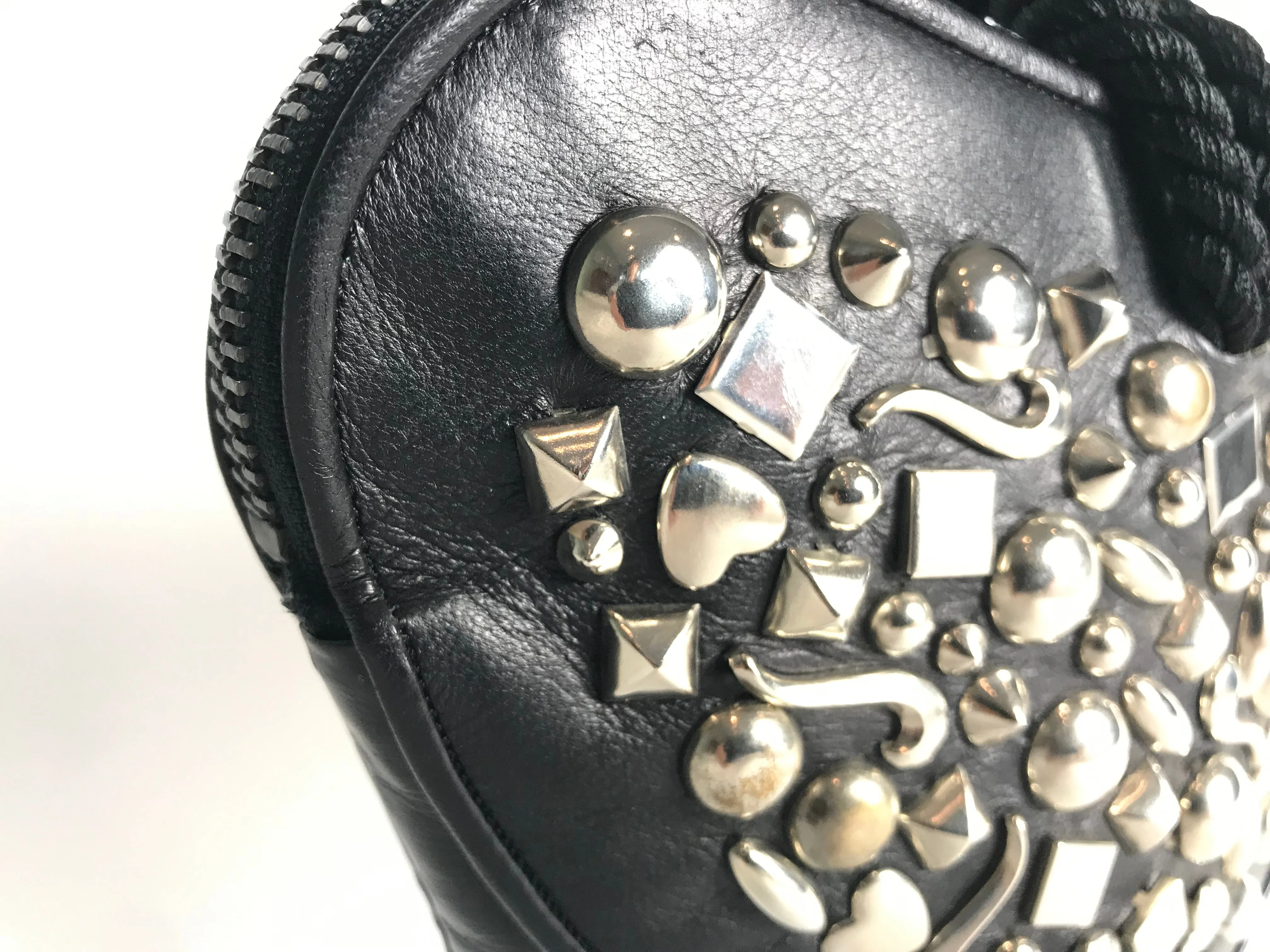 Renaud Pellegrino Embellished Heart-Shaped Studded Handbag