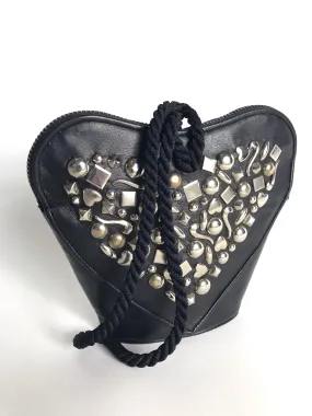 Renaud Pellegrino Embellished Heart-Shaped Studded Handbag