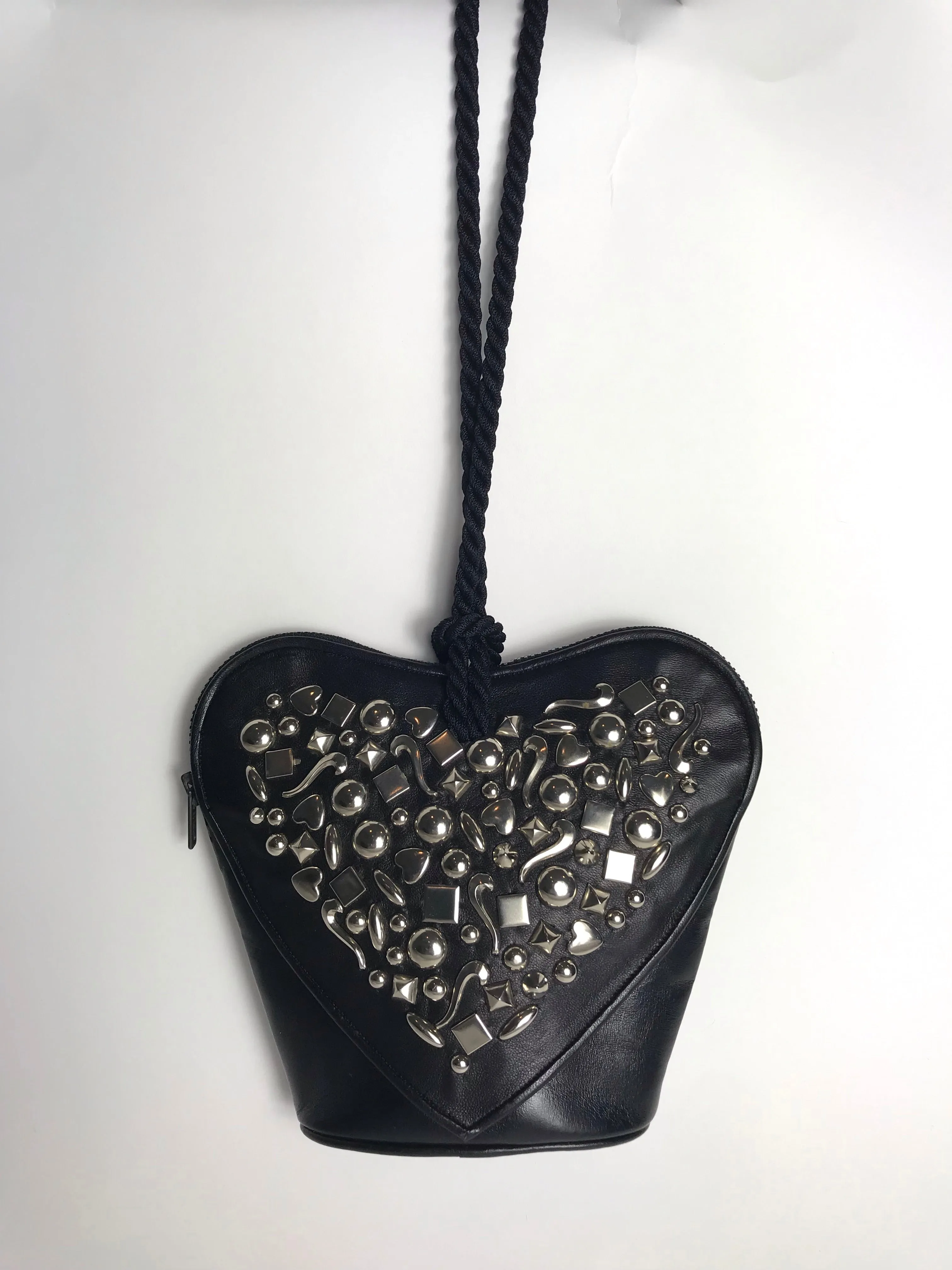 Renaud Pellegrino Embellished Heart-Shaped Studded Handbag