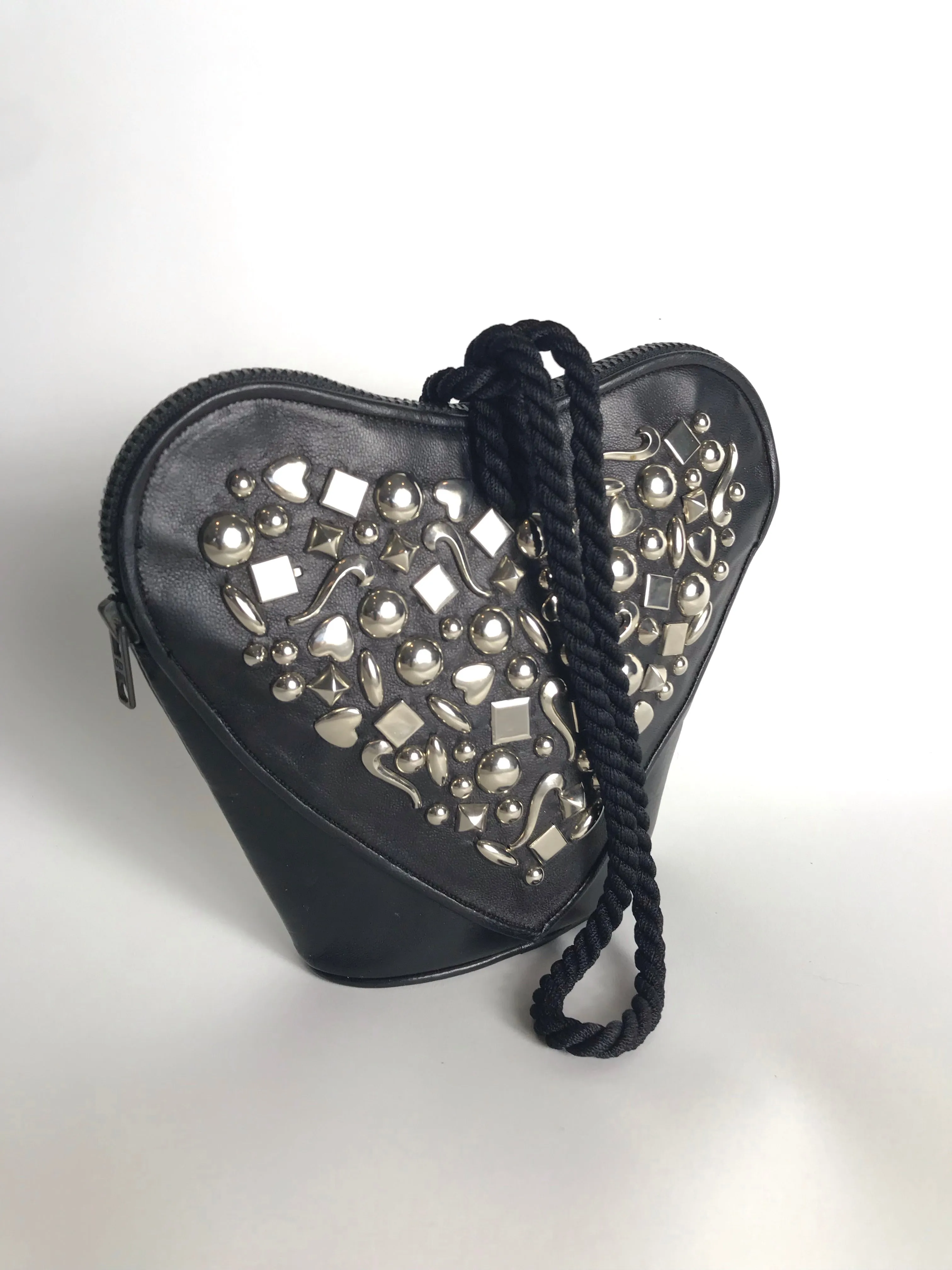 Renaud Pellegrino Embellished Heart-Shaped Studded Handbag