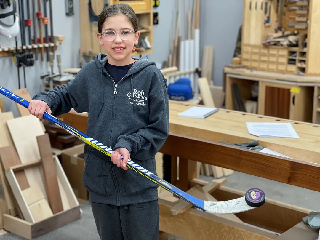 Rob Cosman's Hooded Sweatshirt: "My hand Tool Coach" (Grey)