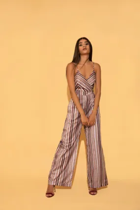 Striped Casual Jumpsuit