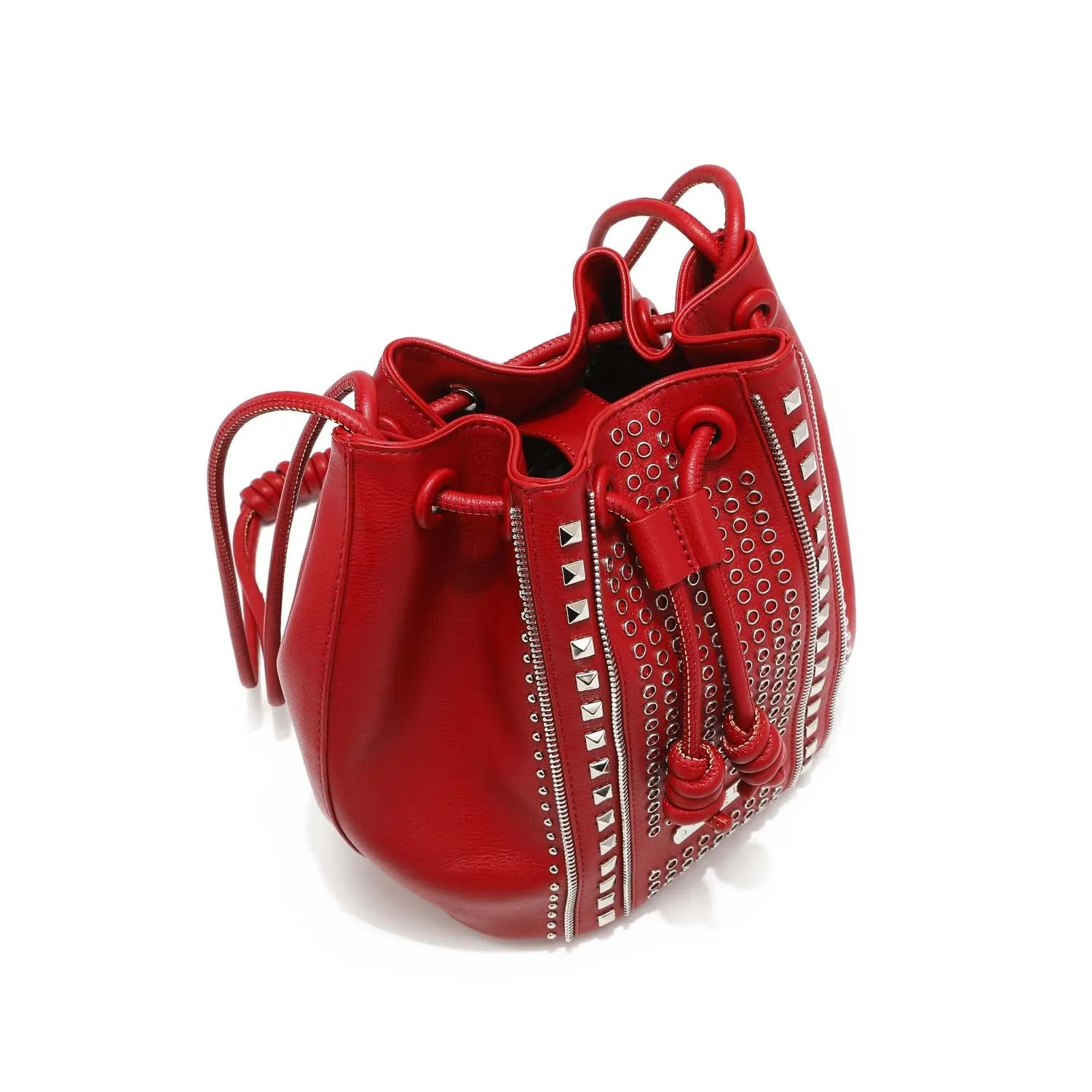 STUDDED BUCKET BAG