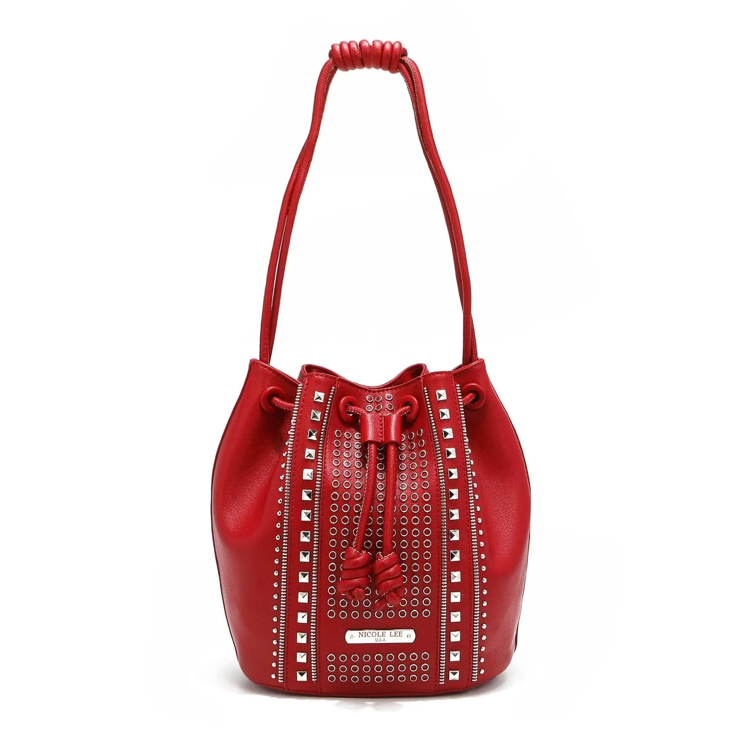 STUDDED BUCKET BAG