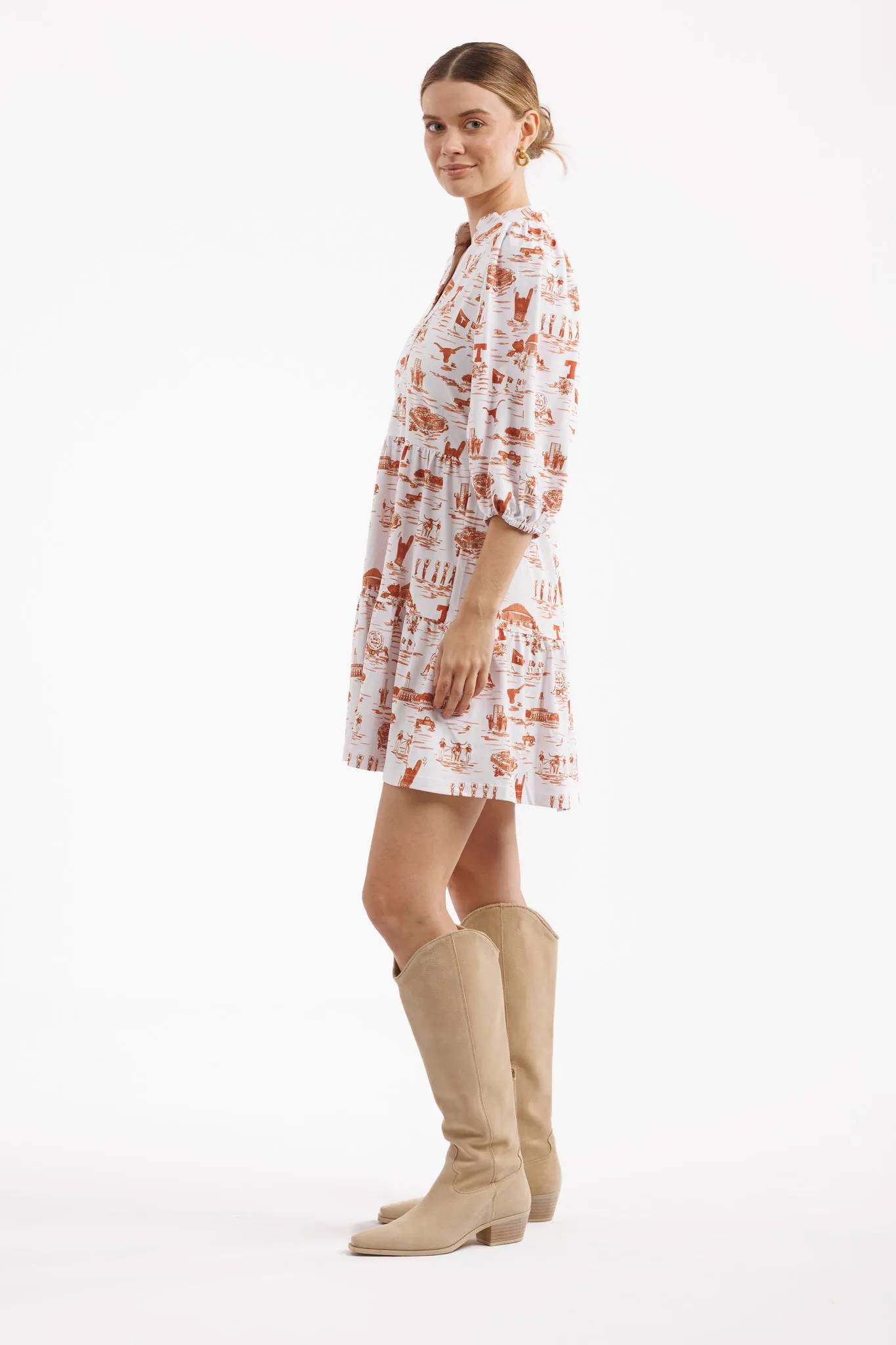 Texas Gameday Toile Tailgate Collection Tory Dress