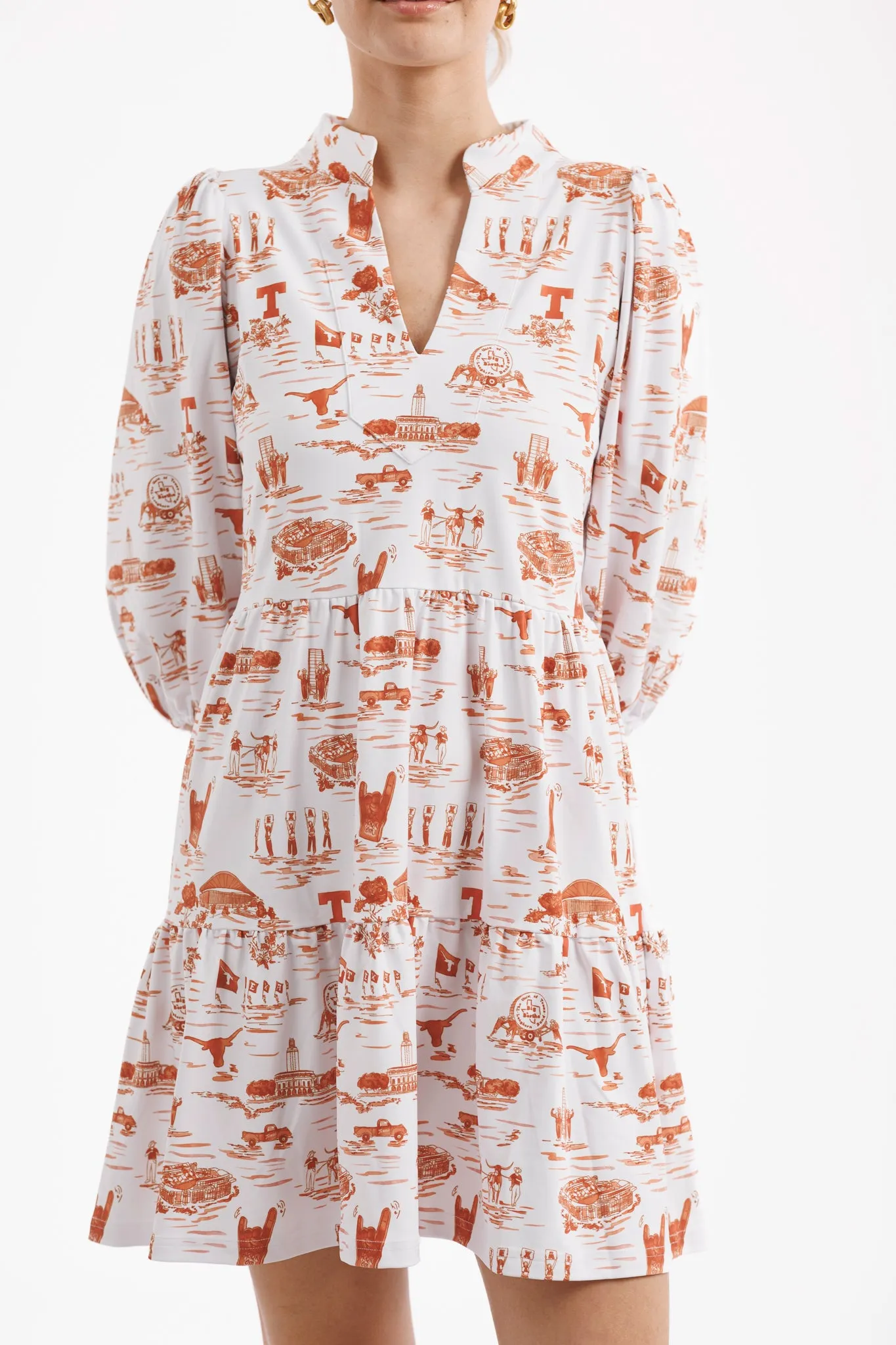 Texas Gameday Toile Tailgate Collection Tory Dress