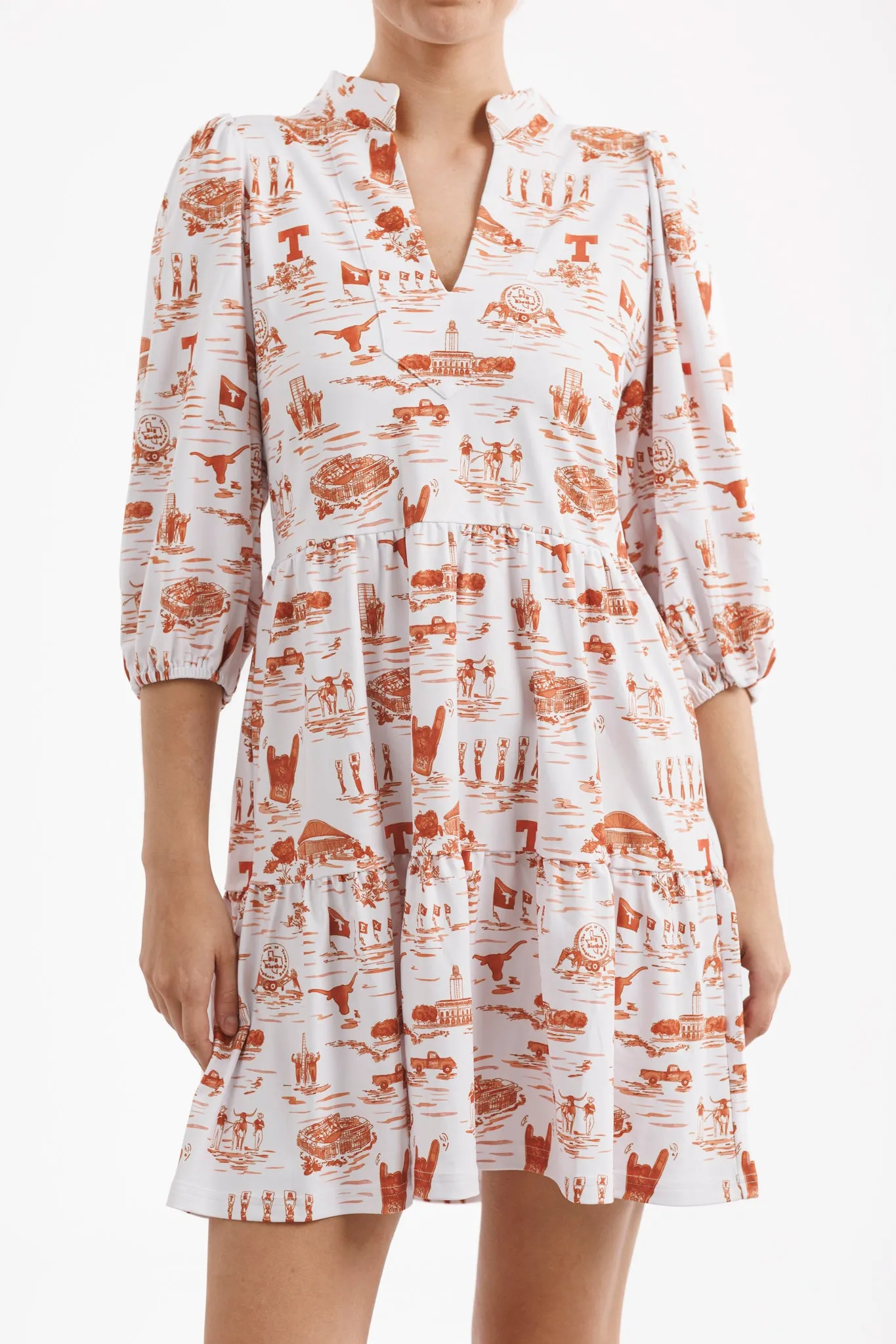 Texas Gameday Toile Tailgate Collection Tory Dress