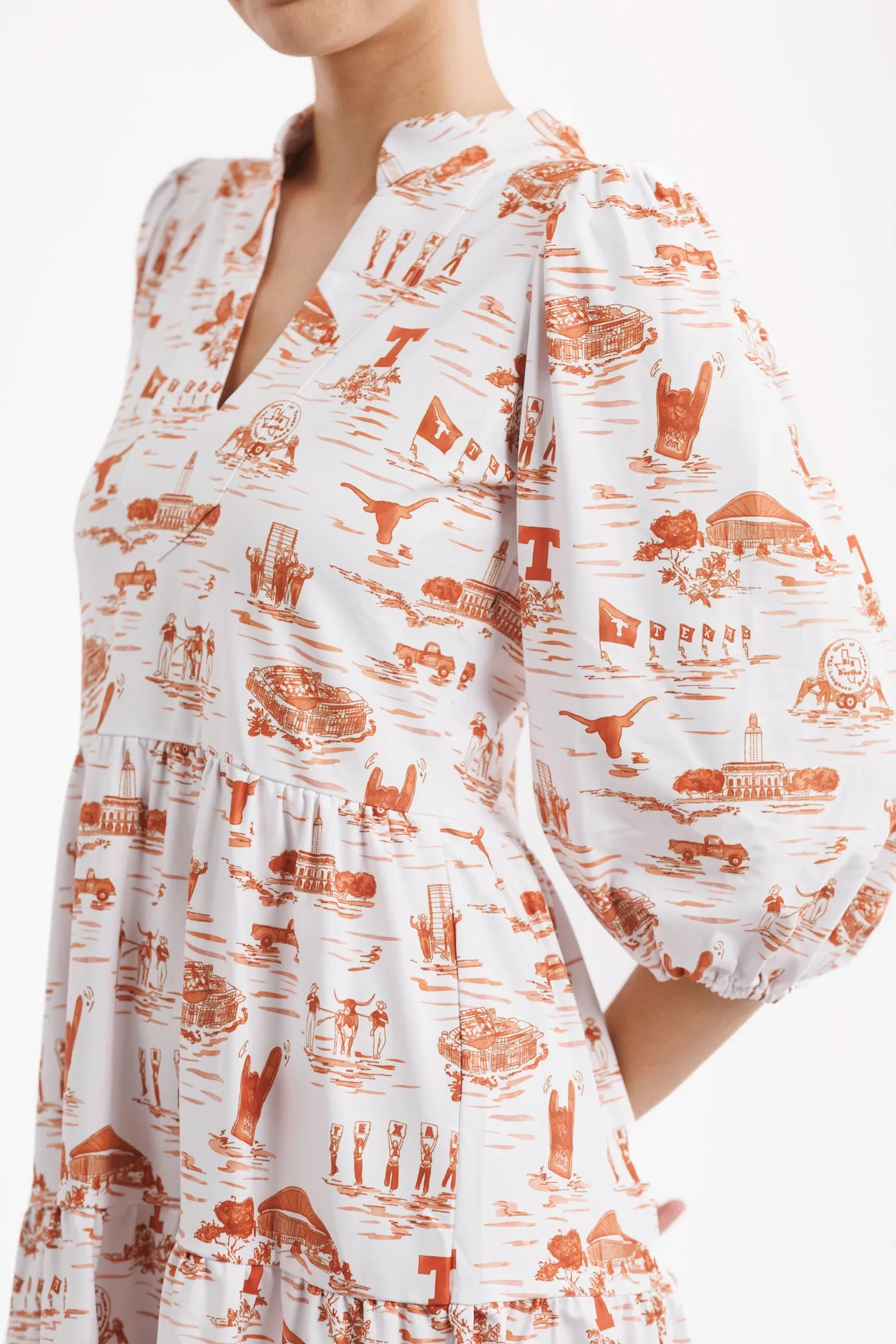 Texas Gameday Toile Tailgate Collection Tory Dress