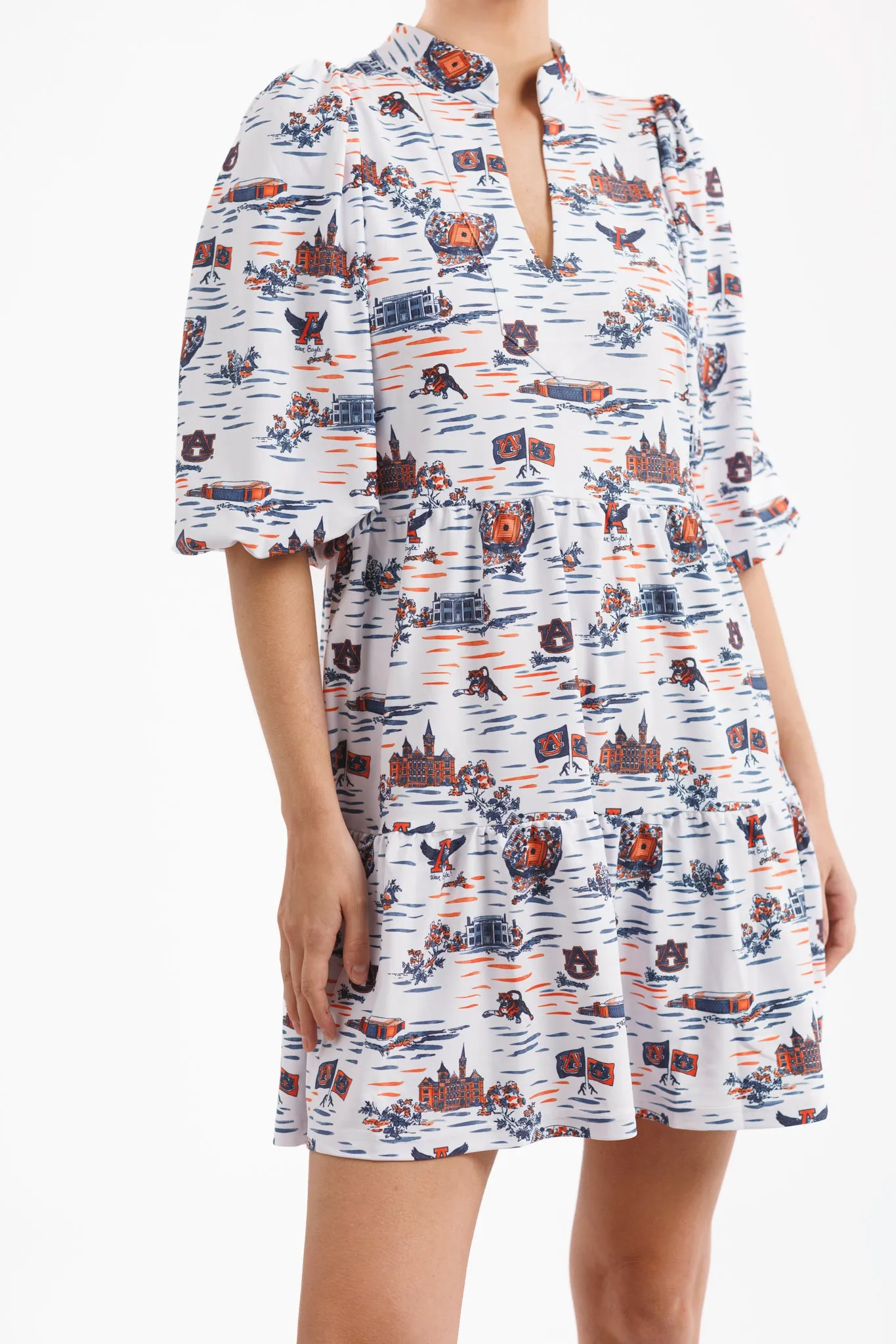 Tailgate Collection Tory Dress - Tiger Toile