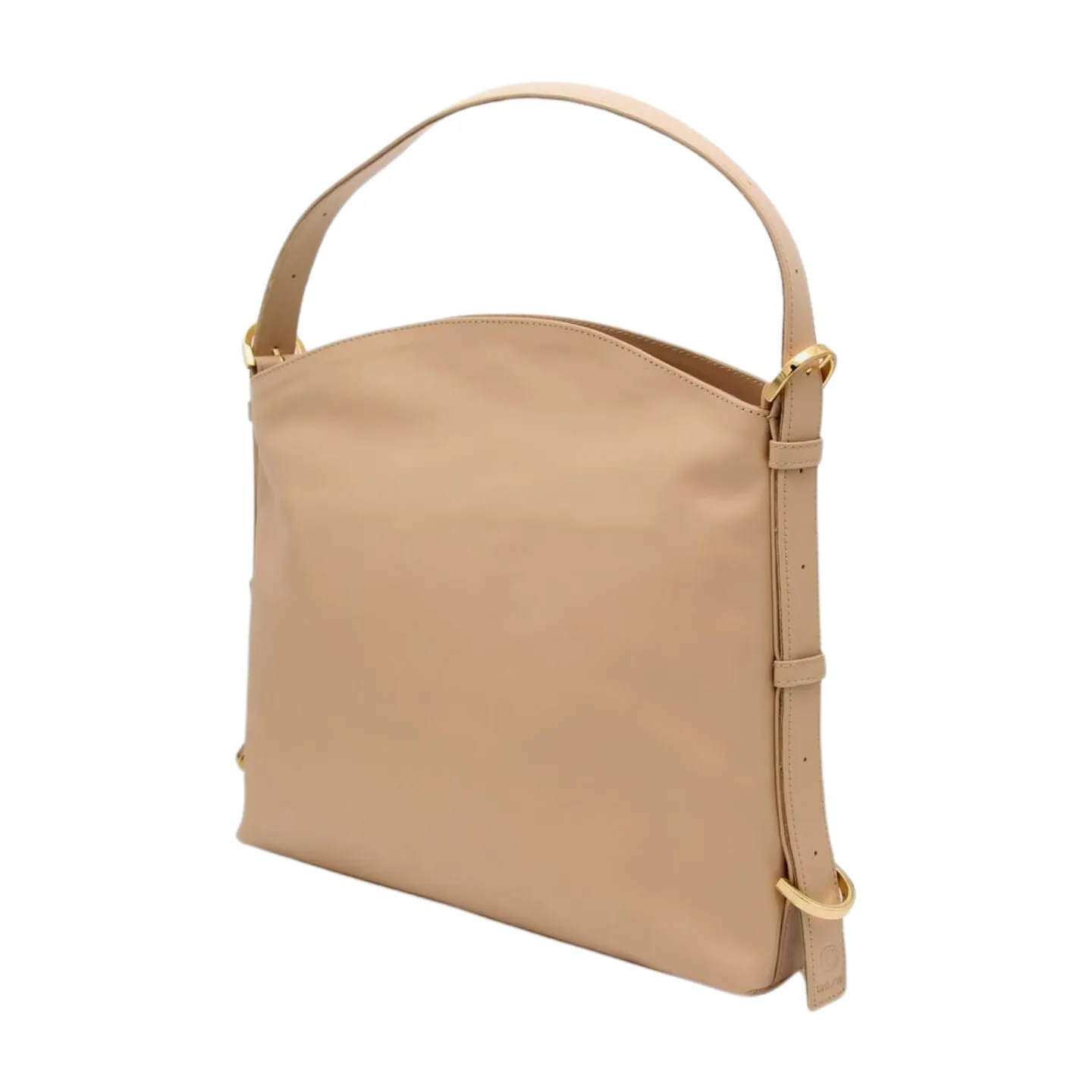 UNISA Cream Leather Shoulder Bag ZMARIE